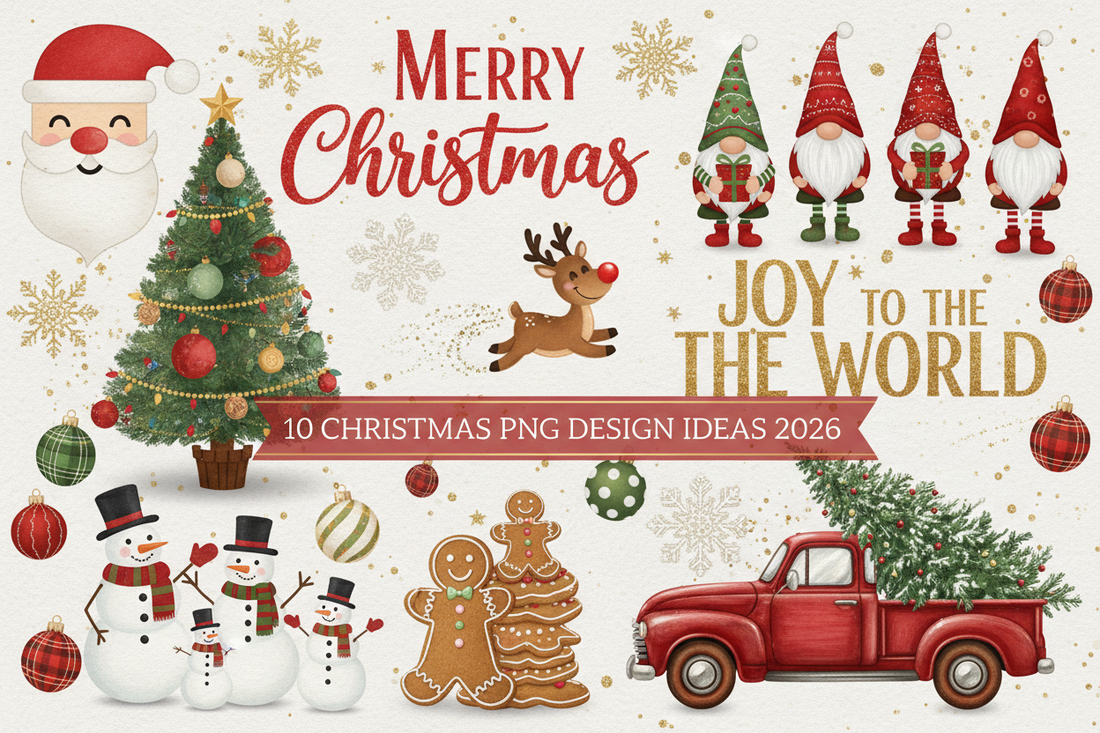 10 Christmas PNG Design Ideas for 2026 - Download Now!