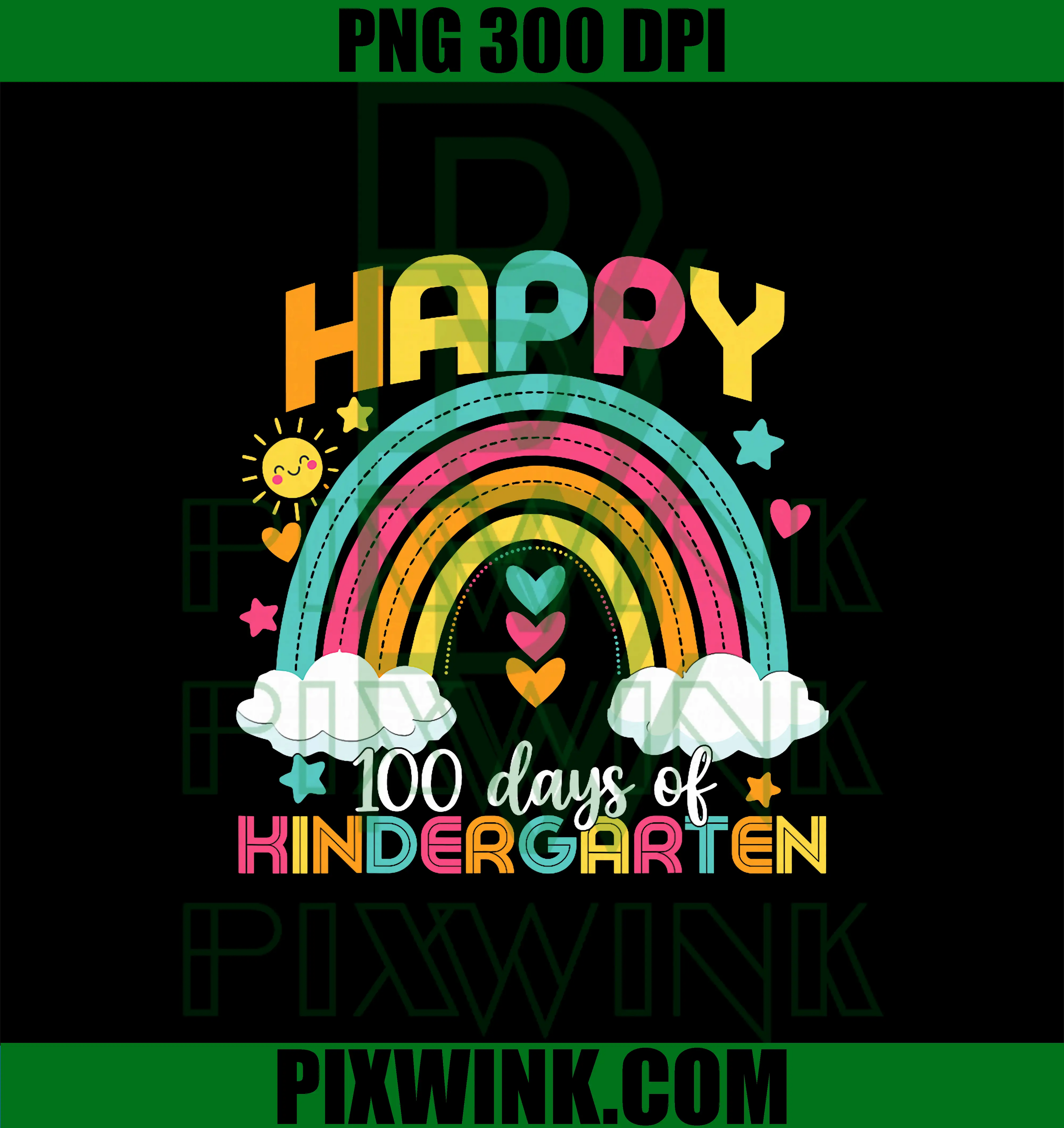 100 Days Smarter 100th Day of Kindergarten PNG, Teacher PNG