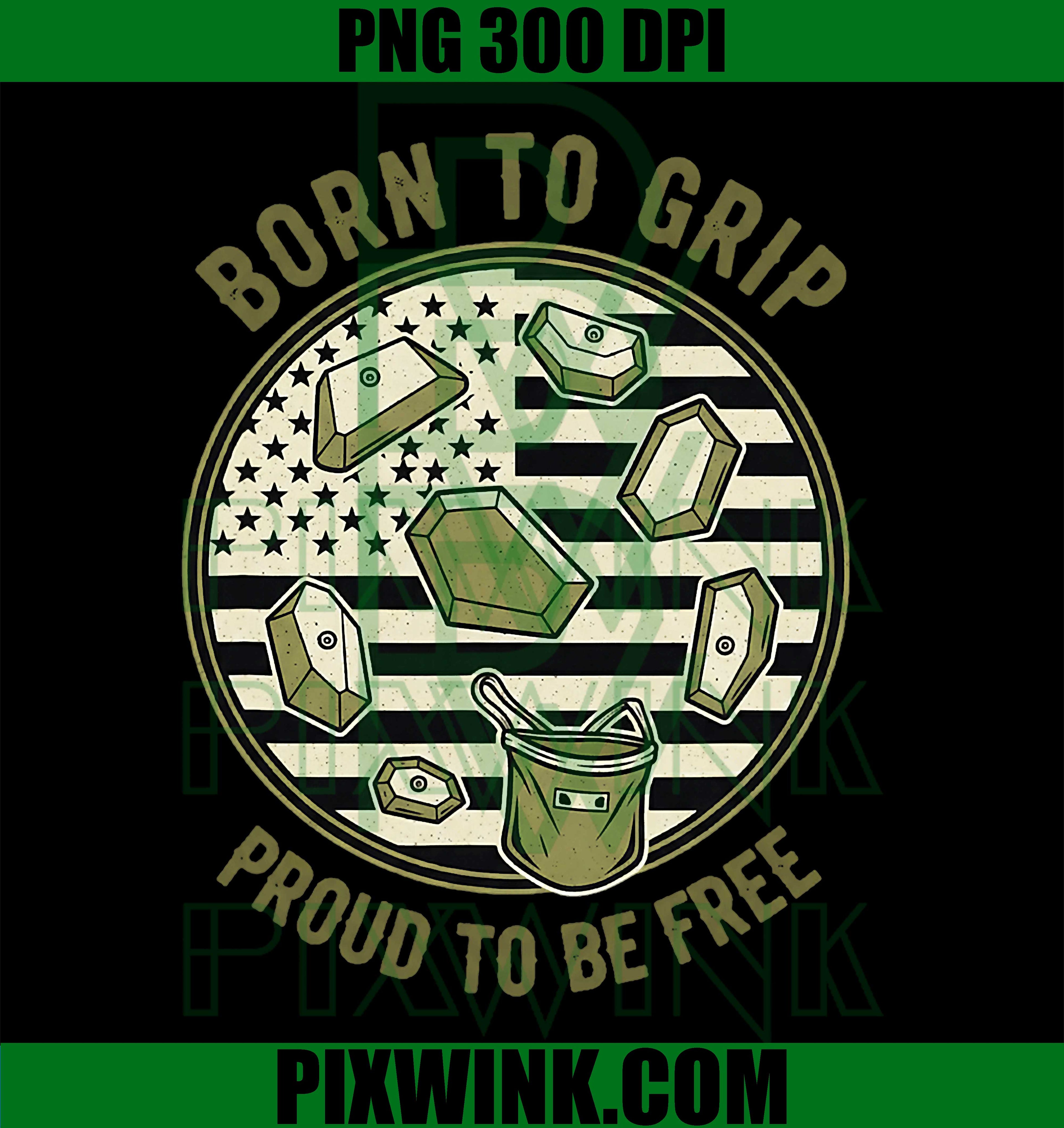 USA Born To Grip PNG, Proud To Be Free PNG, Bouldering Climber PNG