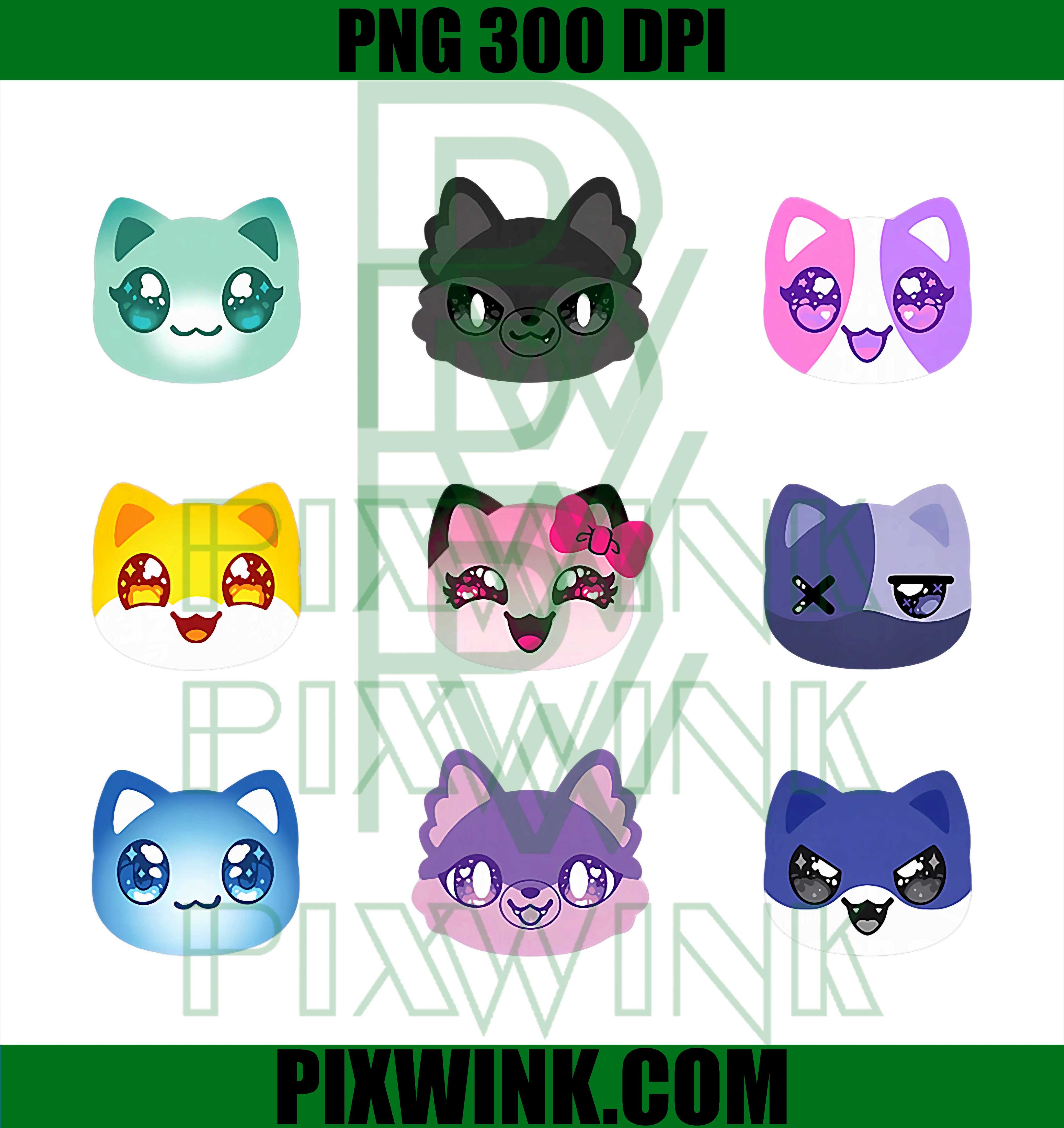 Meemeow Cats Plush Squishy Birthday Decorations PNG