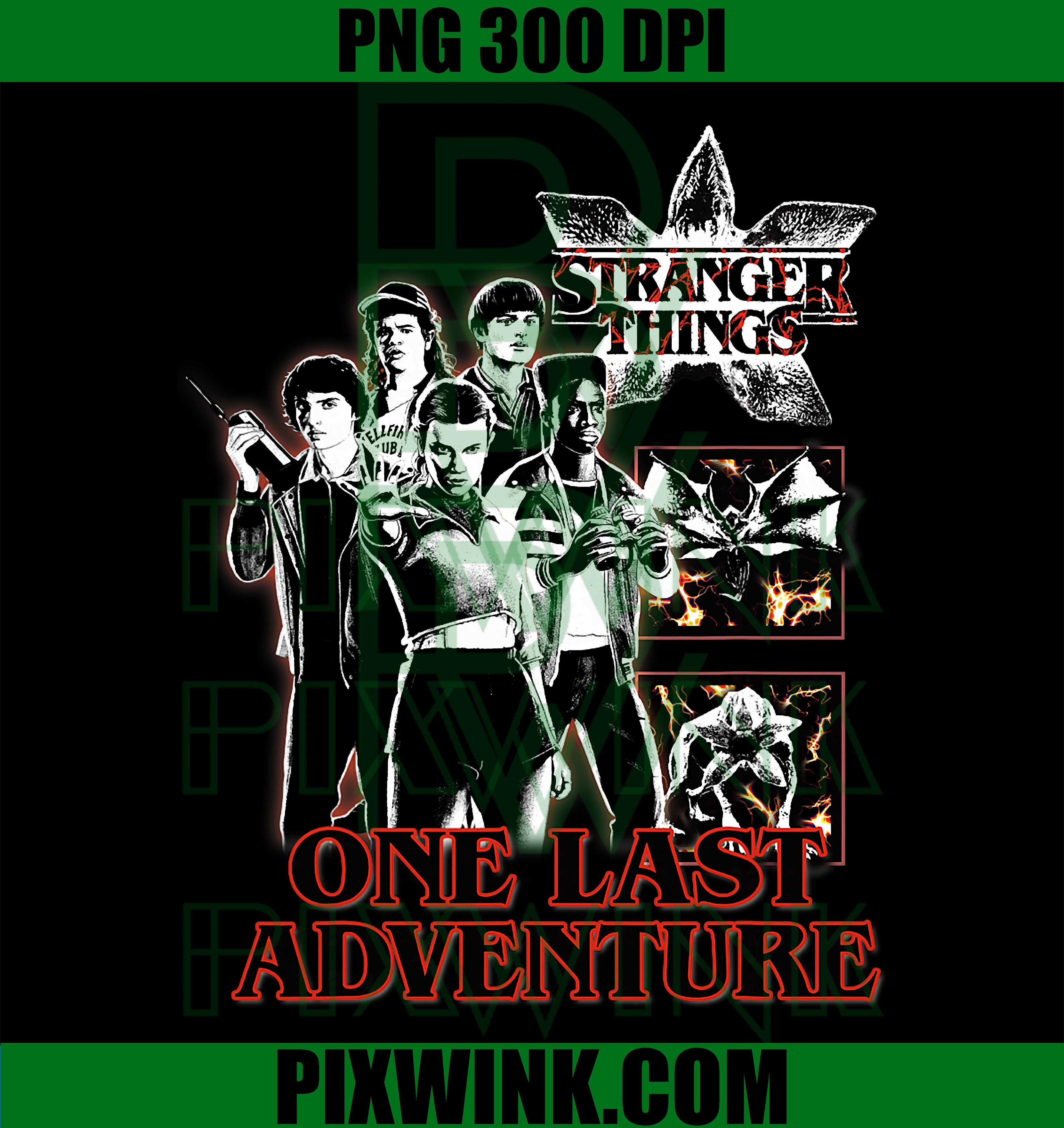 Stranger Things Kids Adventure PNG, Retro Hawkins Friends Graphic PNG