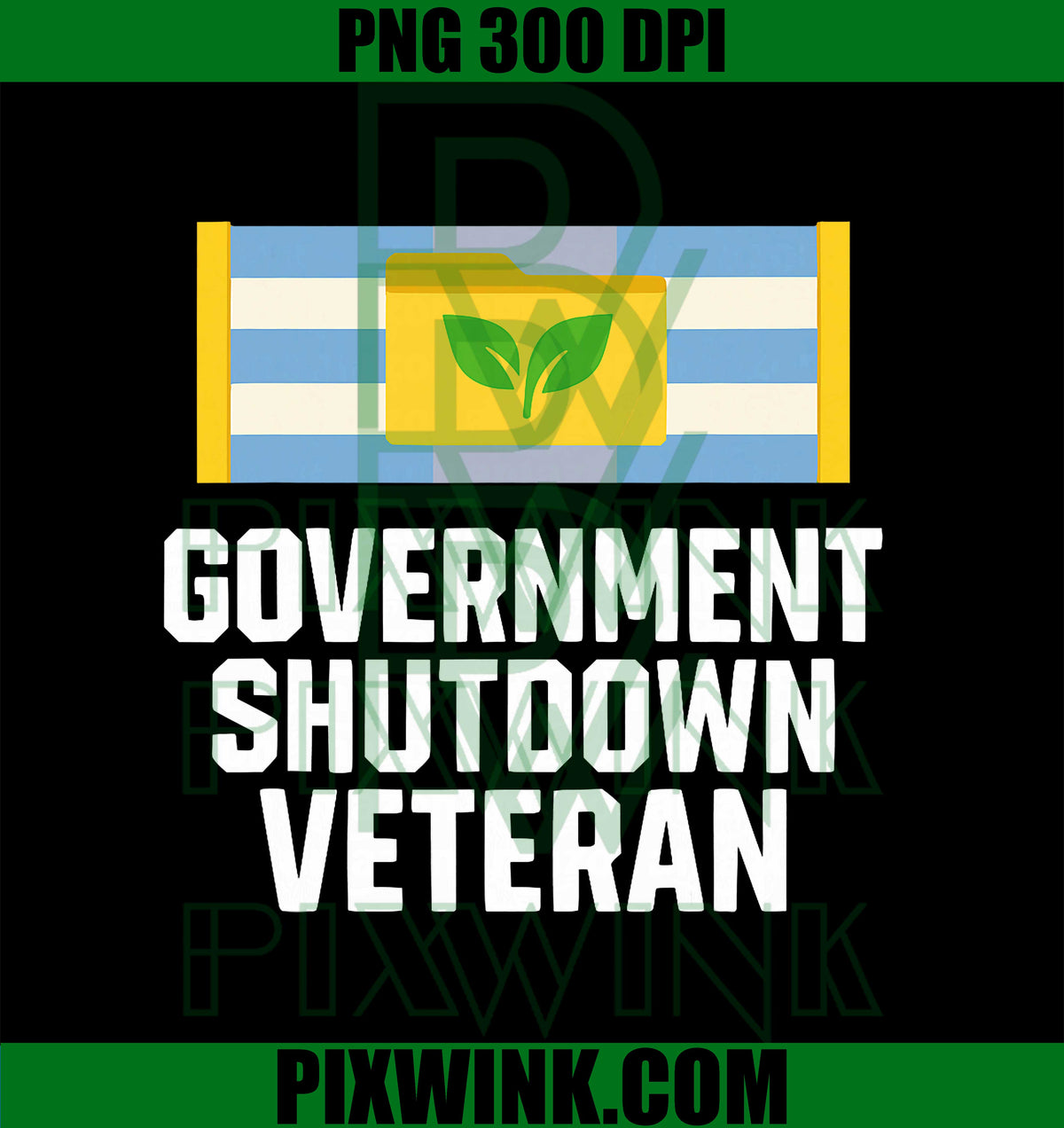 Retro Vintage Government Shutdown Veteran PNG