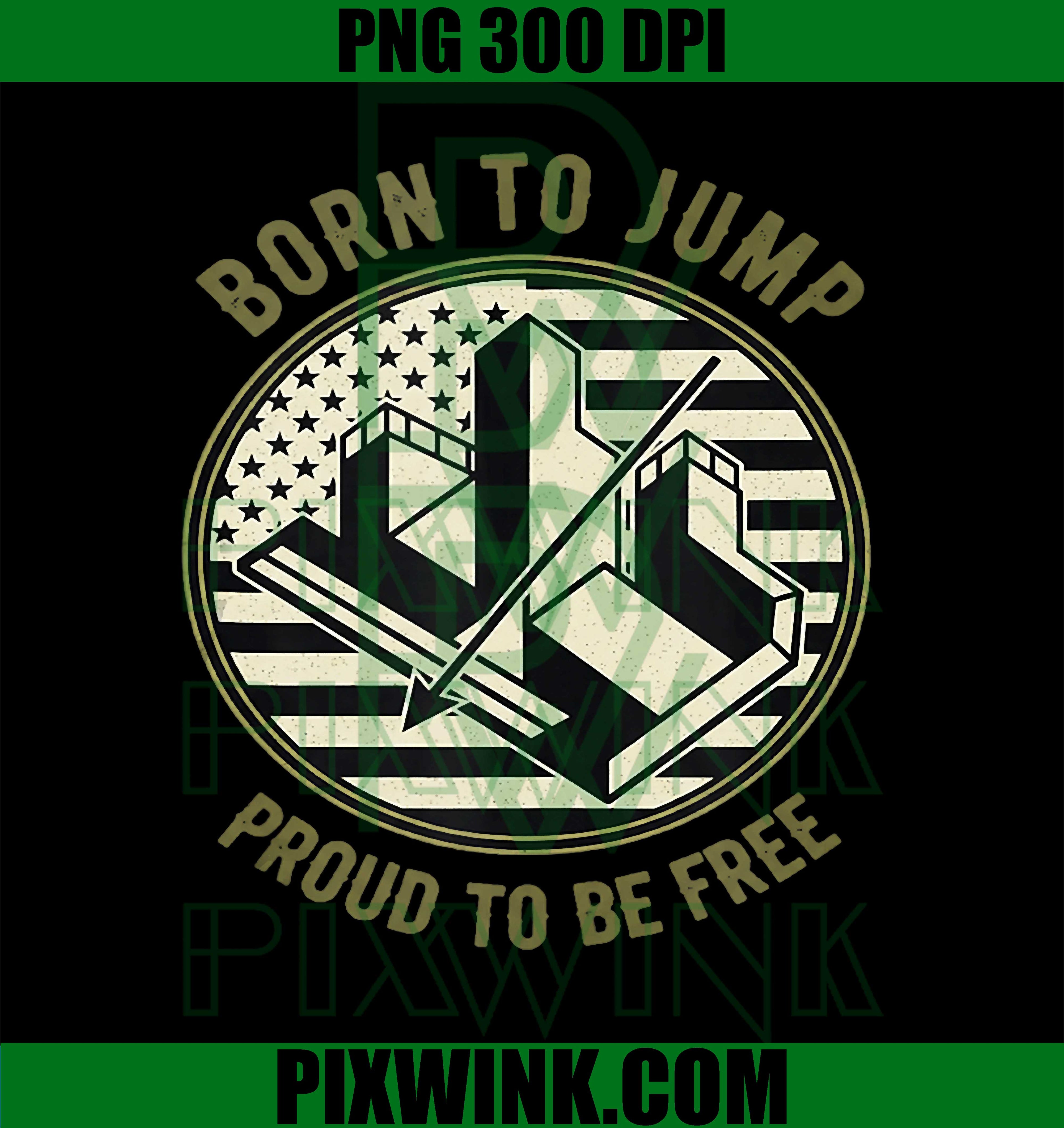 USA Born To Jump PNG, Proud To Be Free PNG, Parkour Free Run PNG