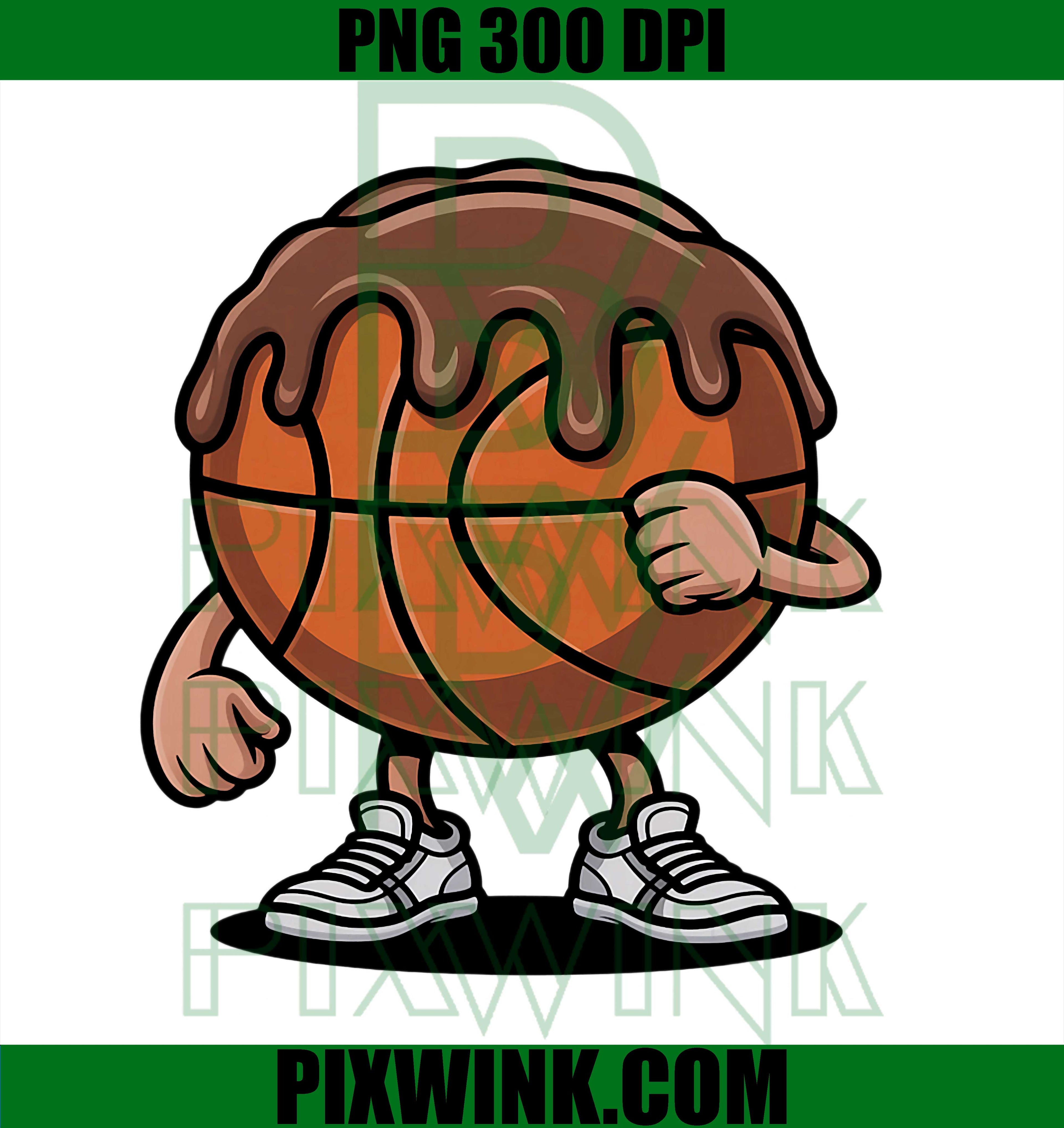 Funny Cool Basketball Character PNG, Basketball Player With Shades Graphic PNG