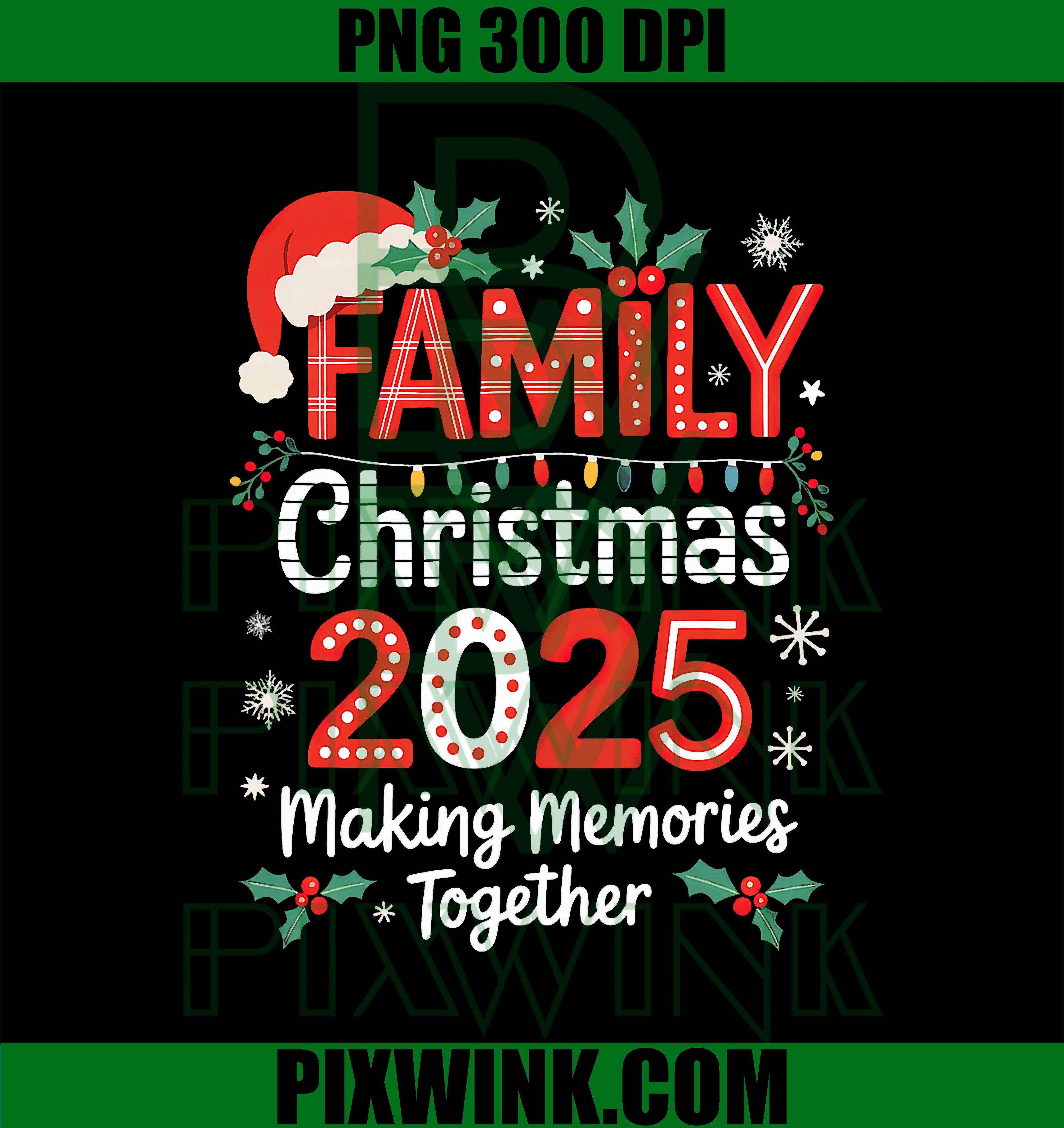 Family Christmas 2025 Matching Outfit PNG