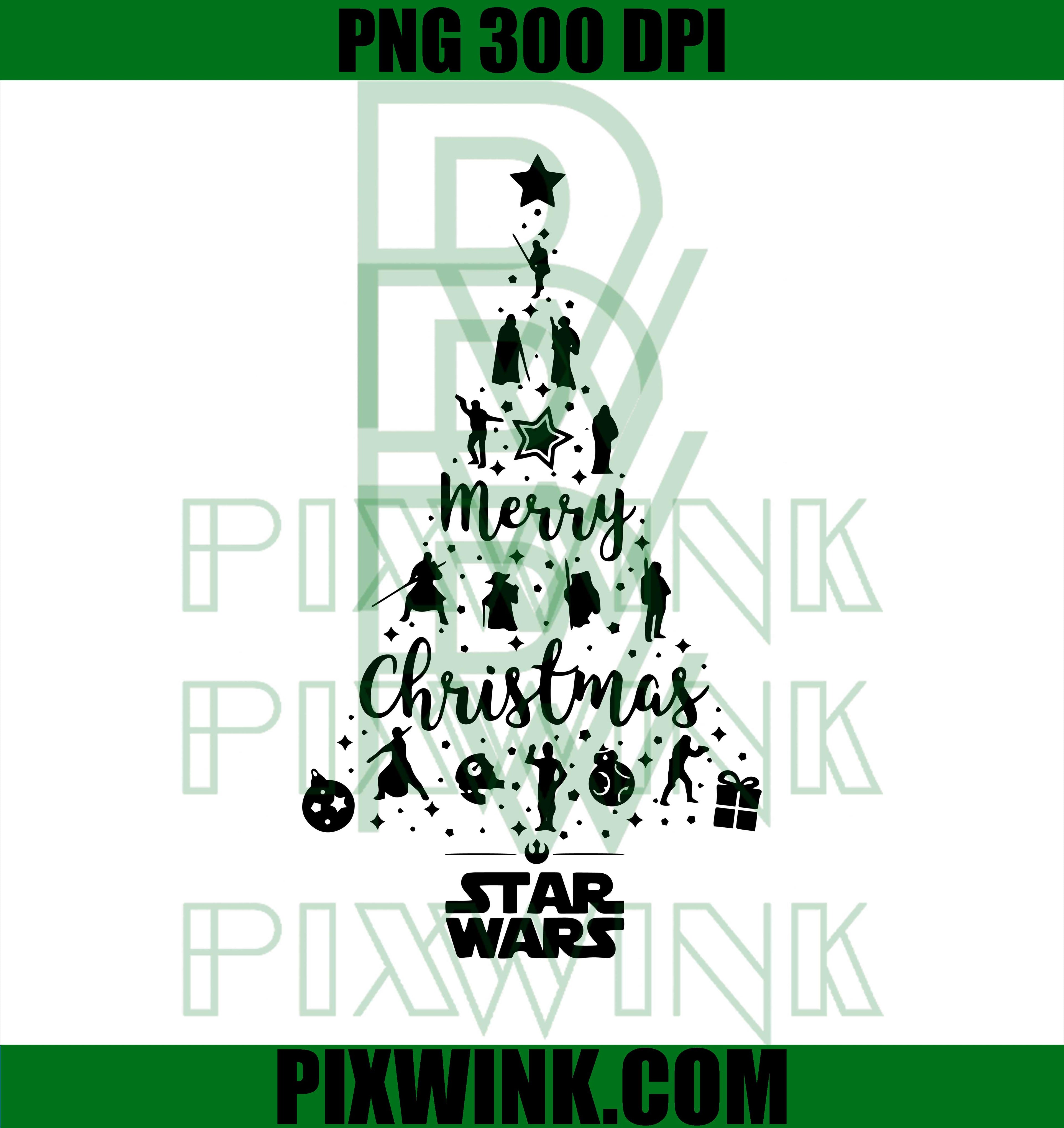 Star Wars Christmas Tree Disney Movie StarWars Logo Xmas PNG