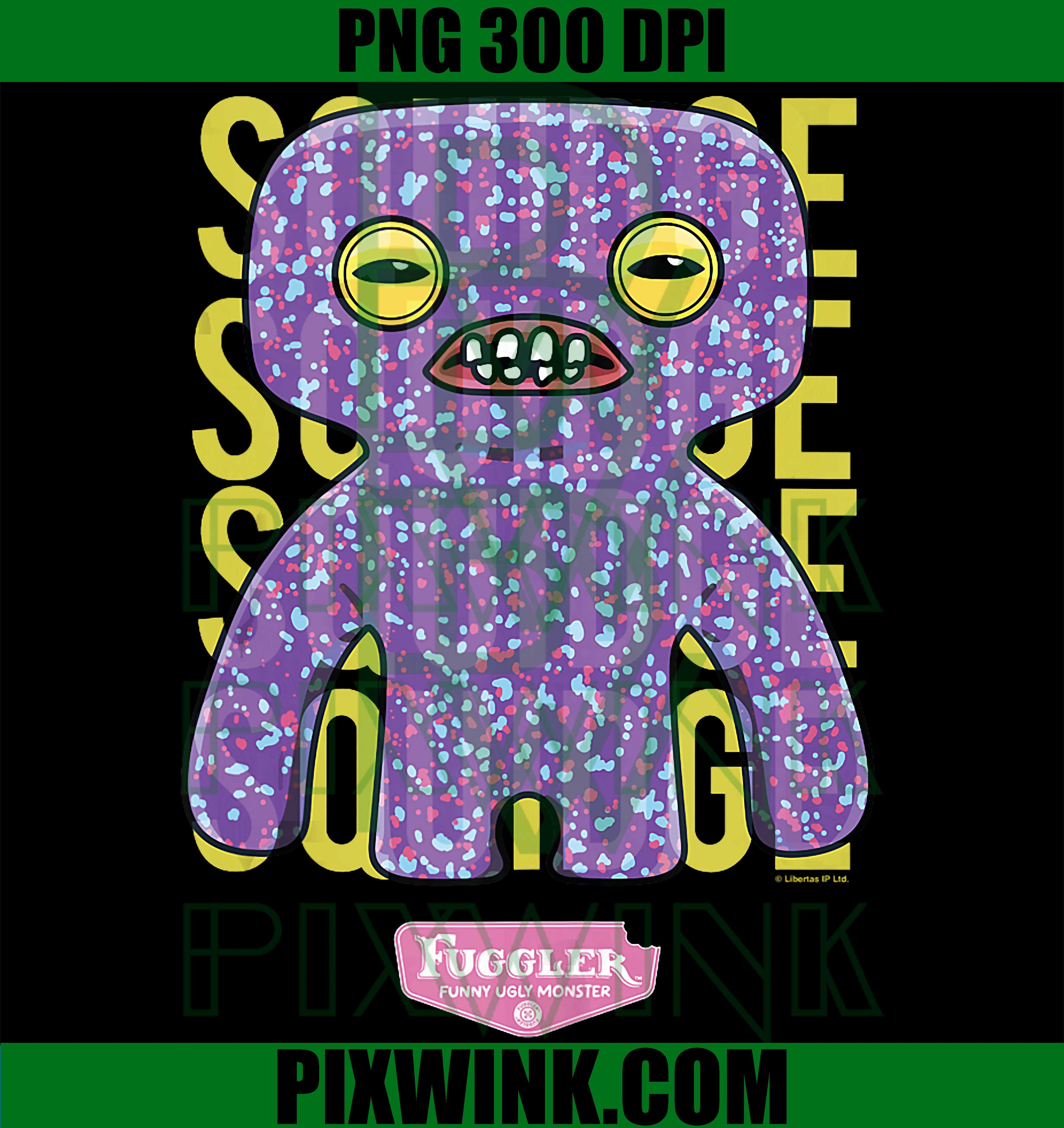 Fuggler Squidge PNG, Laboratory Misfits Monster PNG Funny Design
