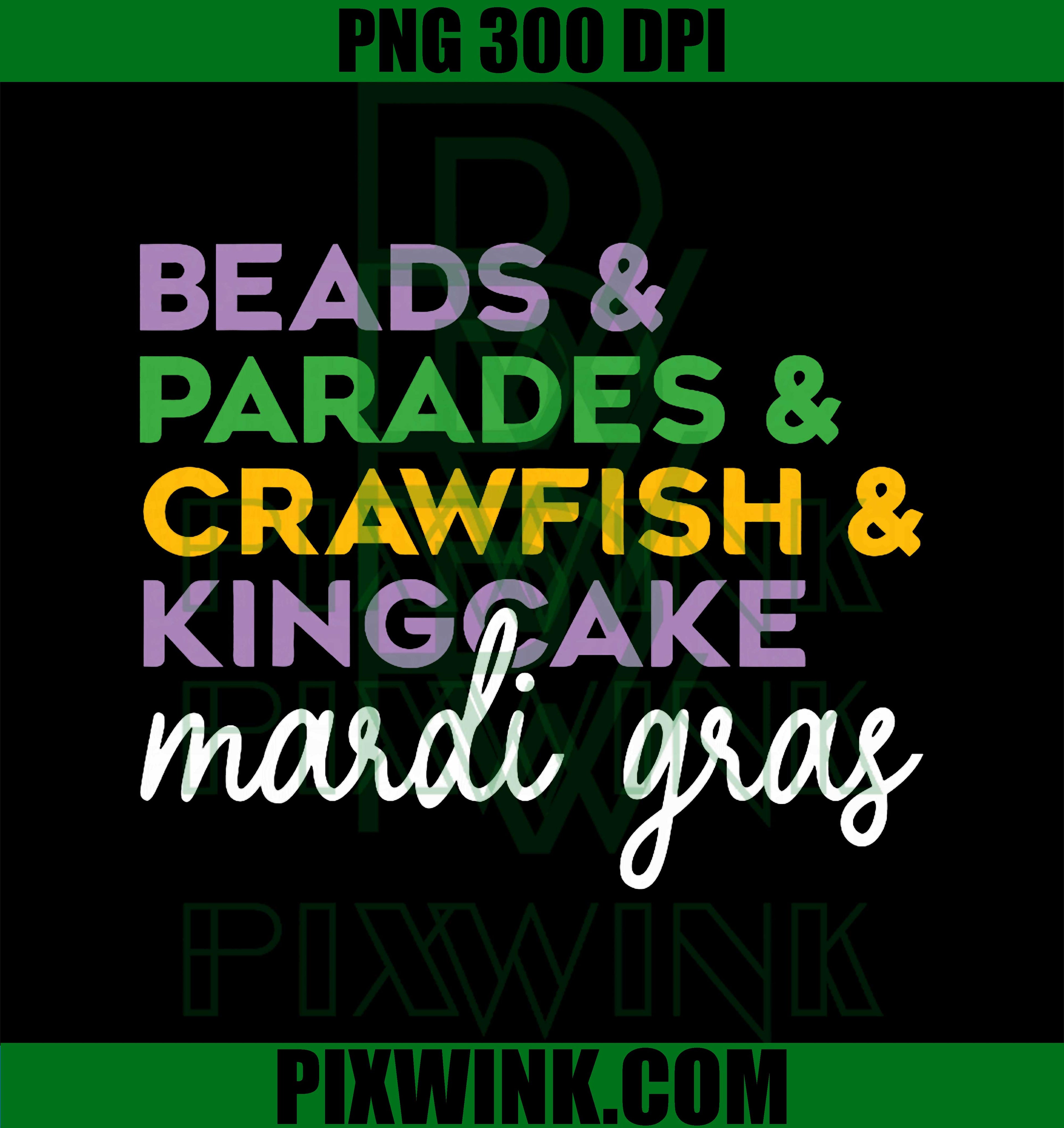 Beads Parades Crawfish Kingcake, Happy Mardi Gras New Orleans PNG