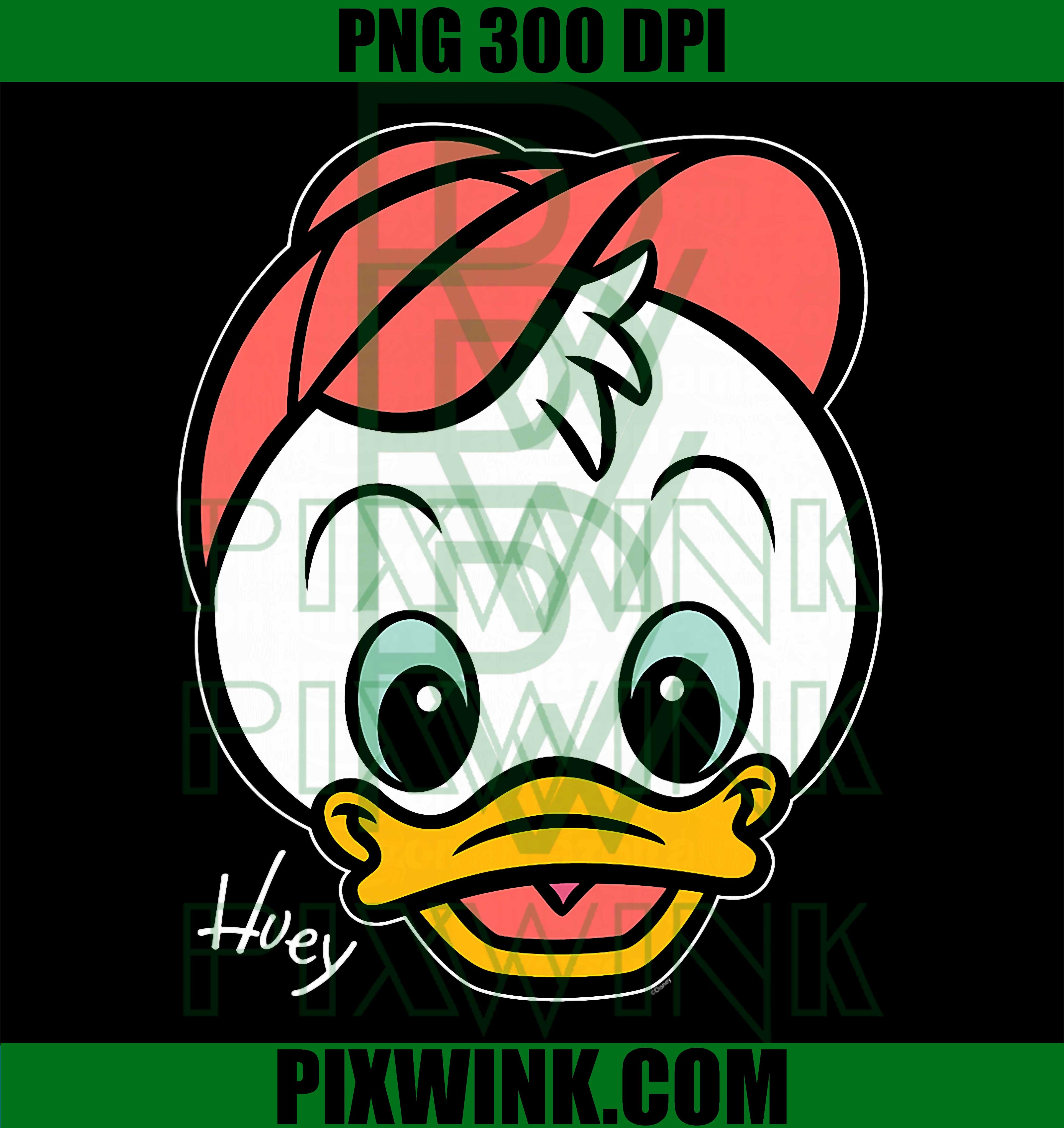 Disney Huey Big Face Huey Dewey & Louie Duck Trip Matching PNG