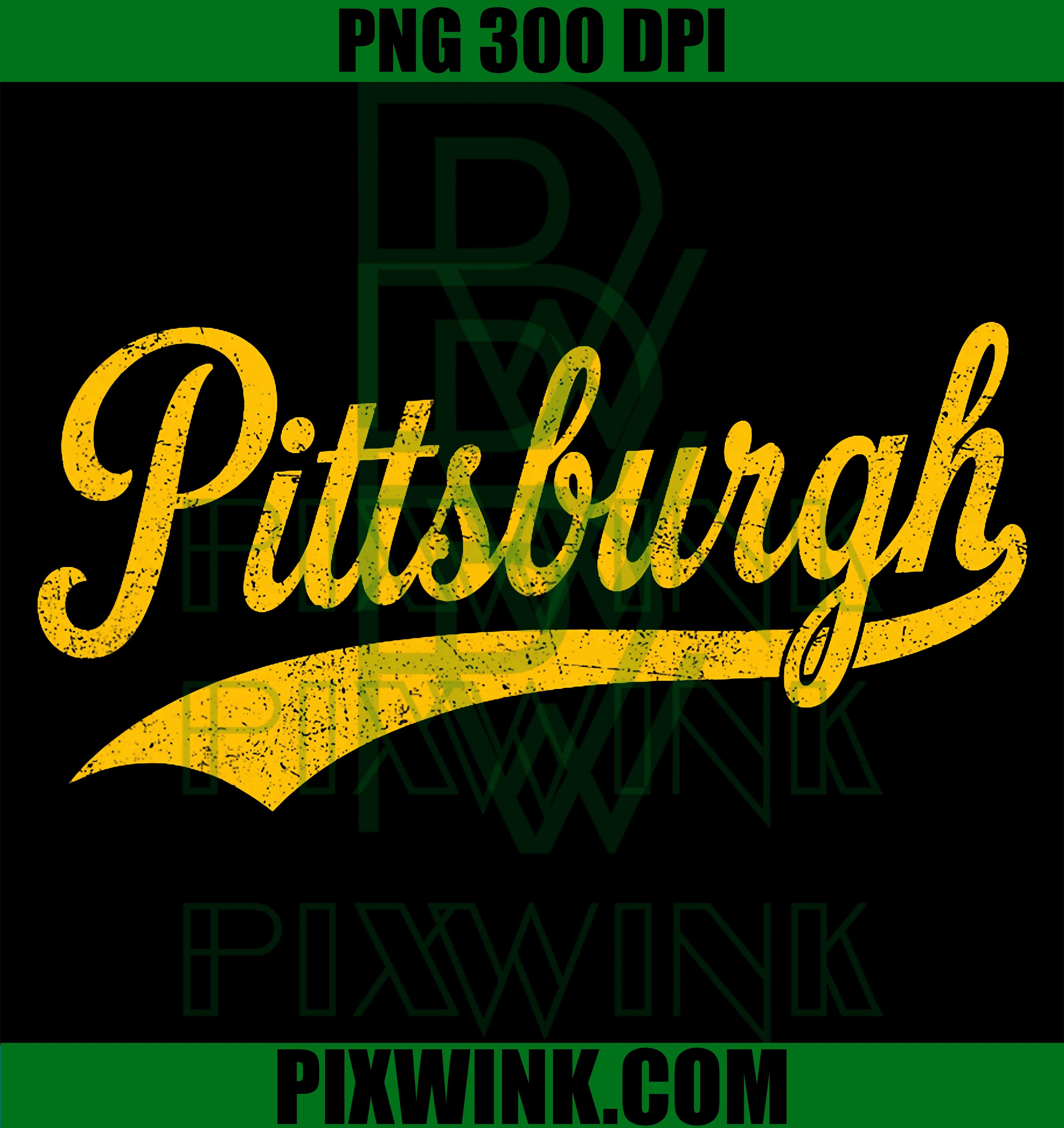Pittsburgh Throwback PNG, Classic Retro City PNG