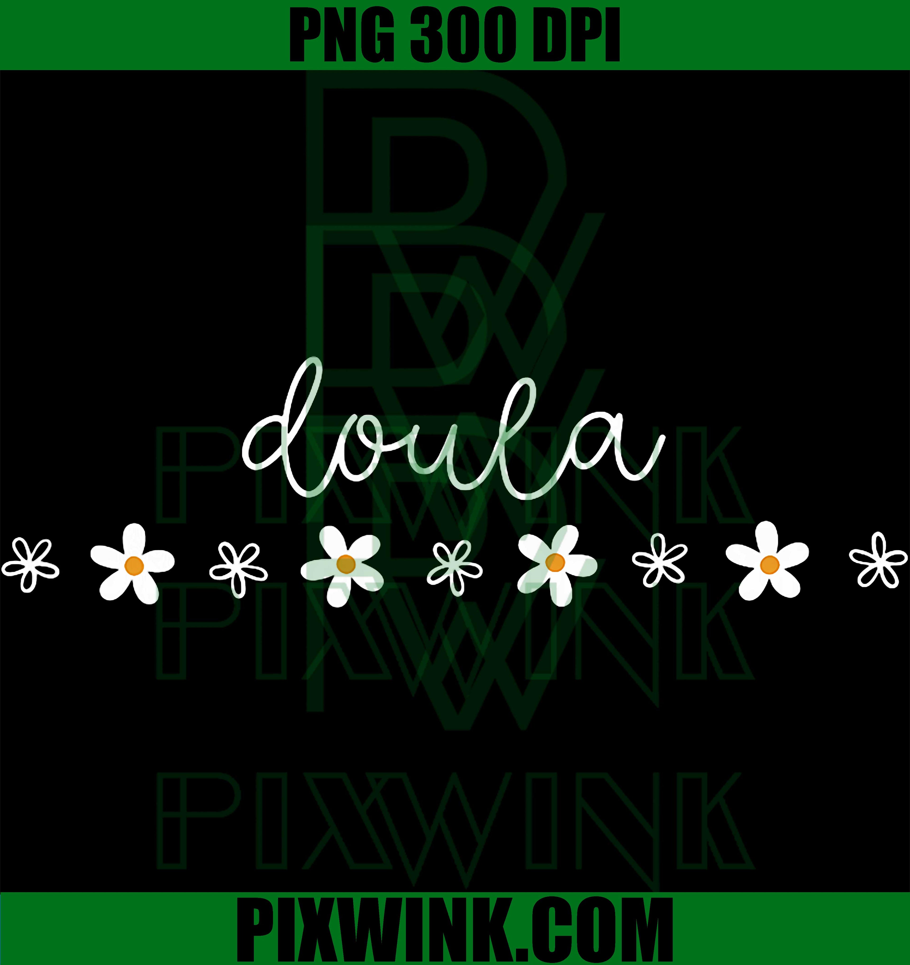 Daisy Flower Doula PNG, Midwife Nurse Birth Worker PNG