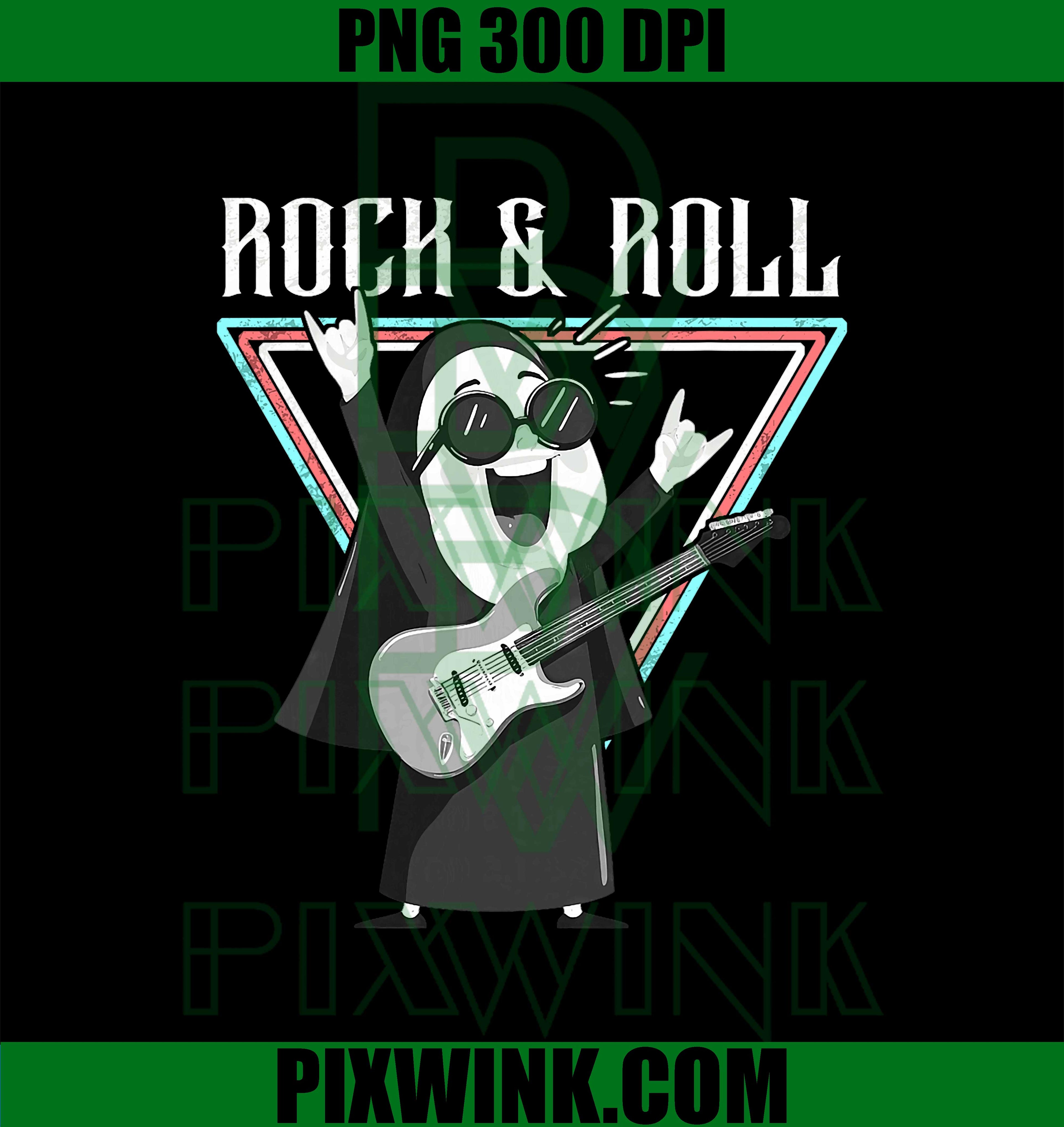 Rock & Roll Fun Graphic Illustration PNG