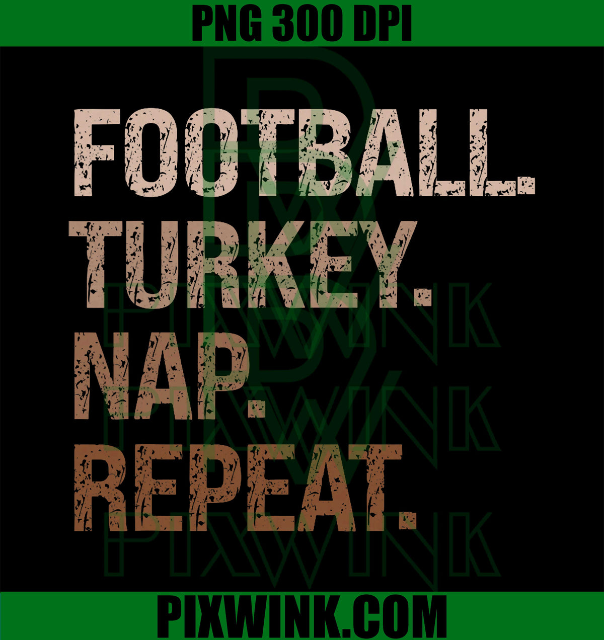 Touchdown Mood PNG, Football Turkey Nap Repeat PNG