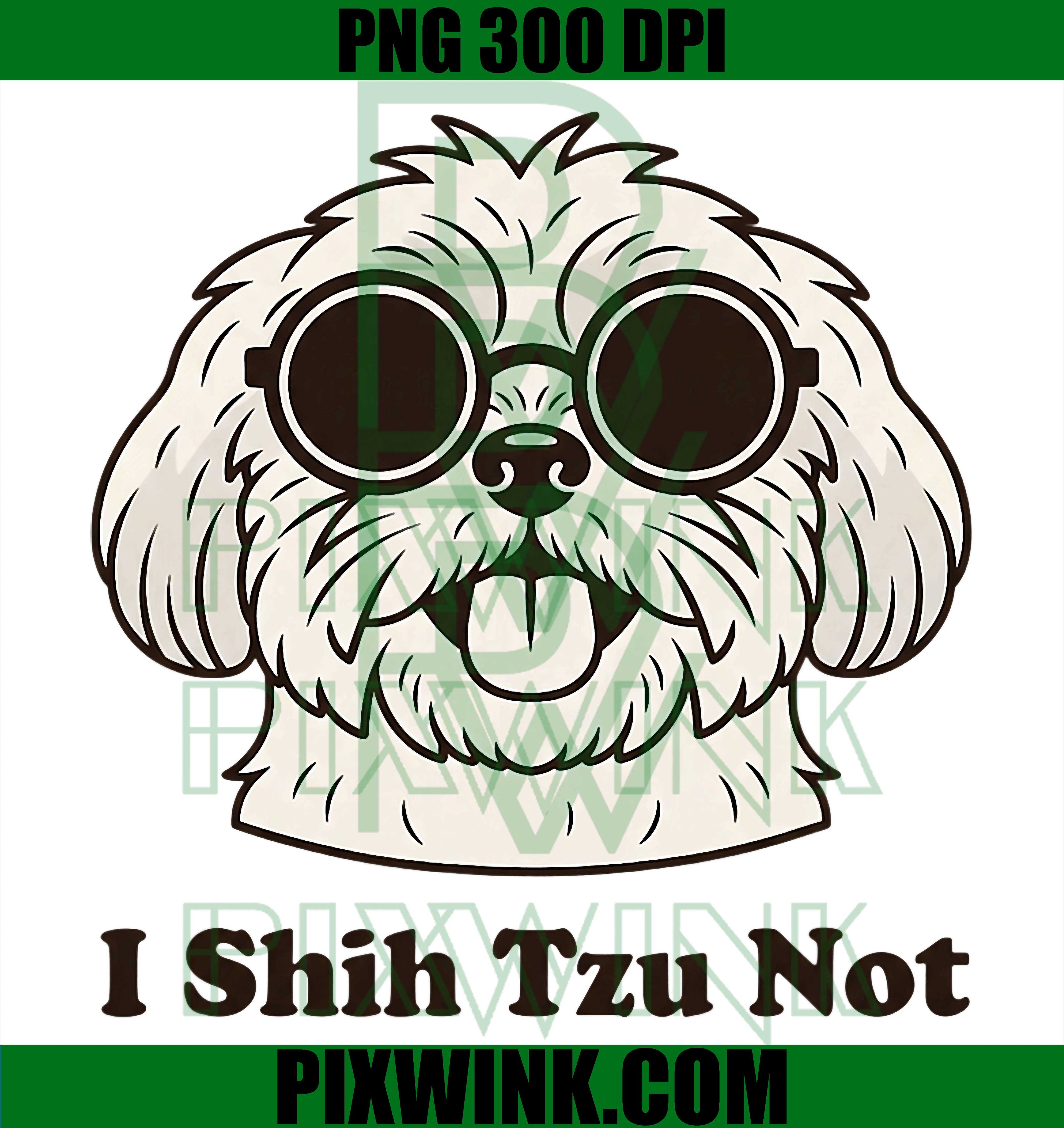 Shih Tzu Dog Pun PNG, Funny Shih Tzu Meme PNG