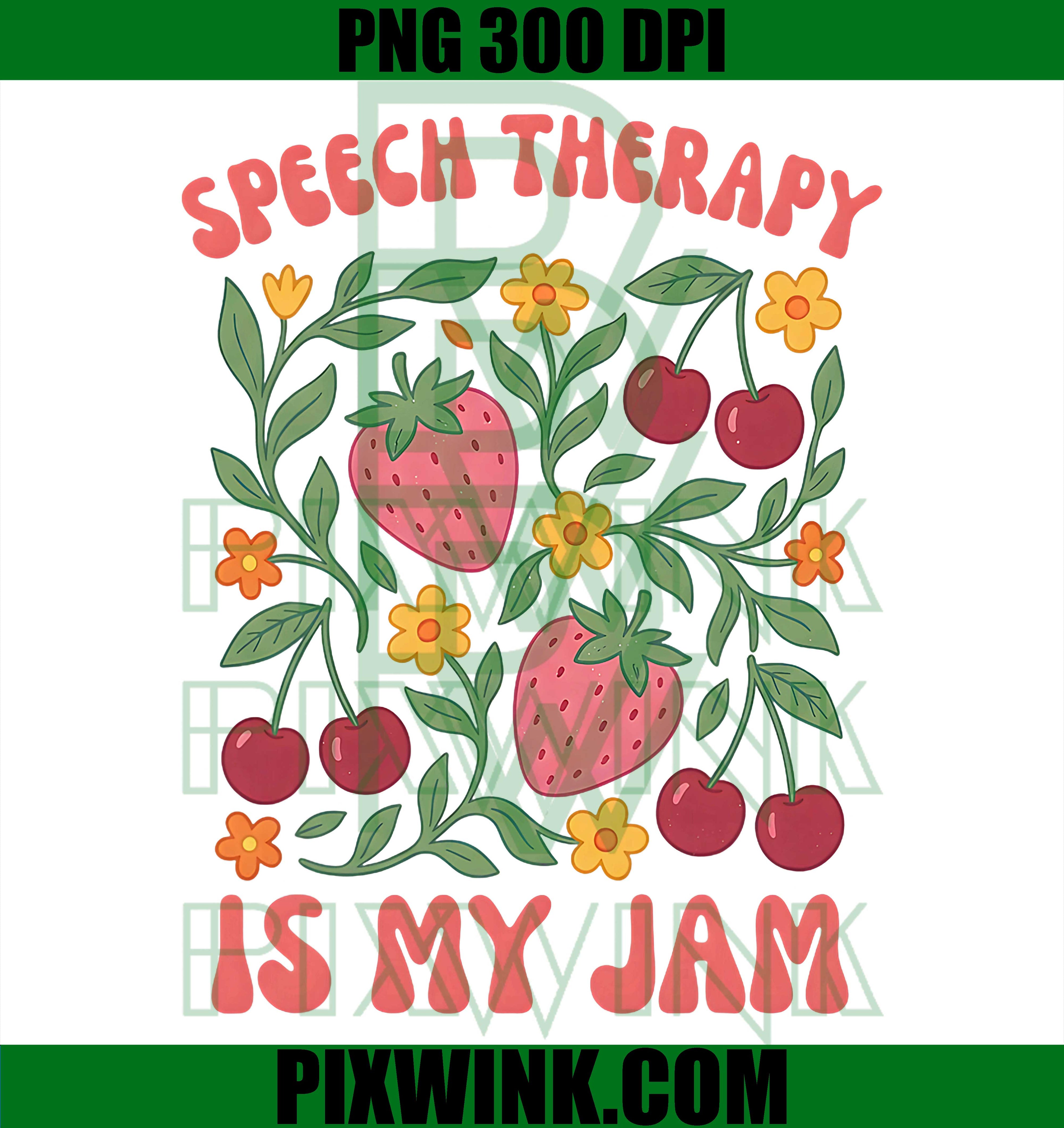 Speech Therapy SLP PNG, Boho Floral Speech Therapist Jam PNG