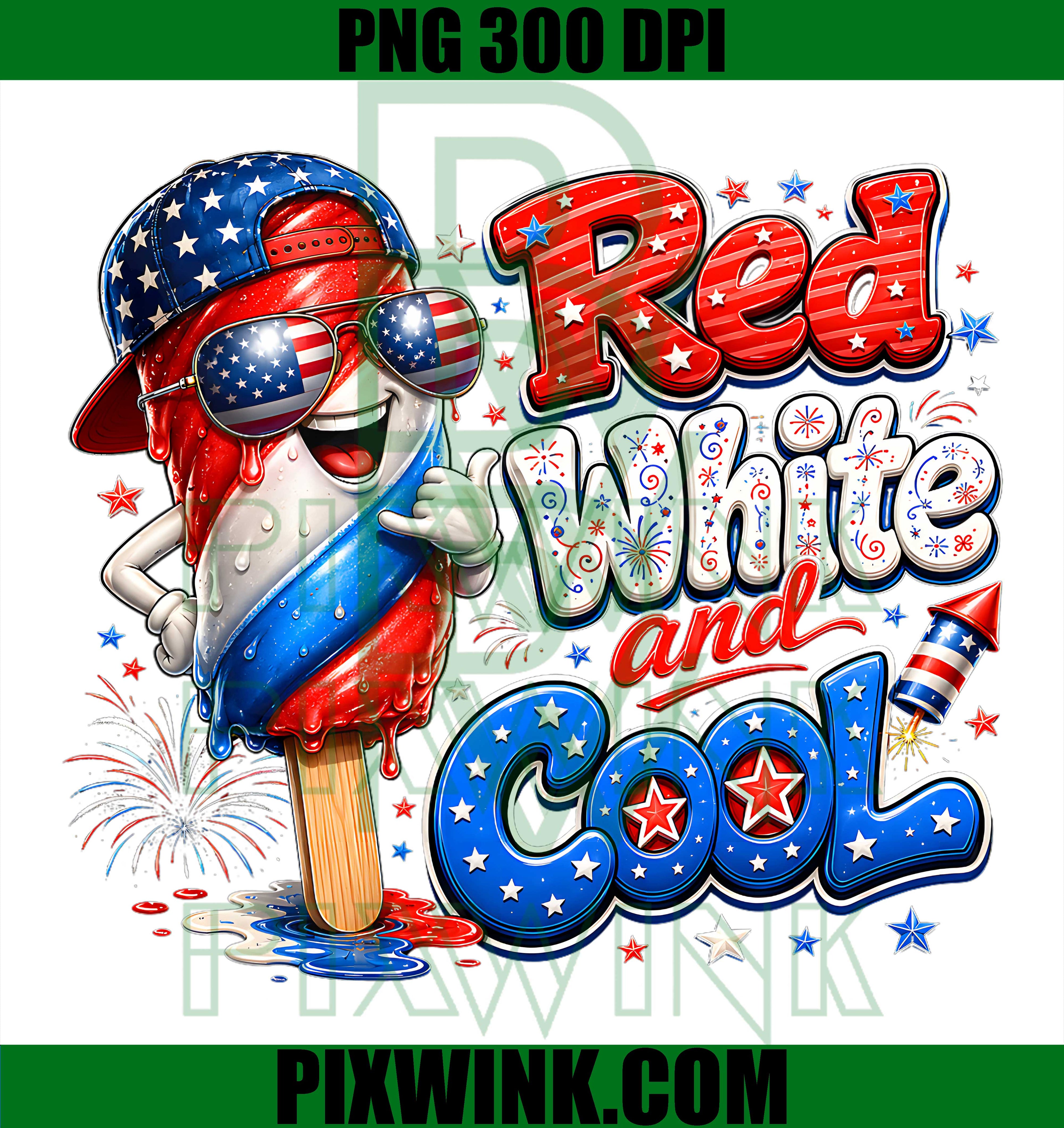 Red White Cool Patriotic Kids PNG, Funny 4th July Boys USA PNG