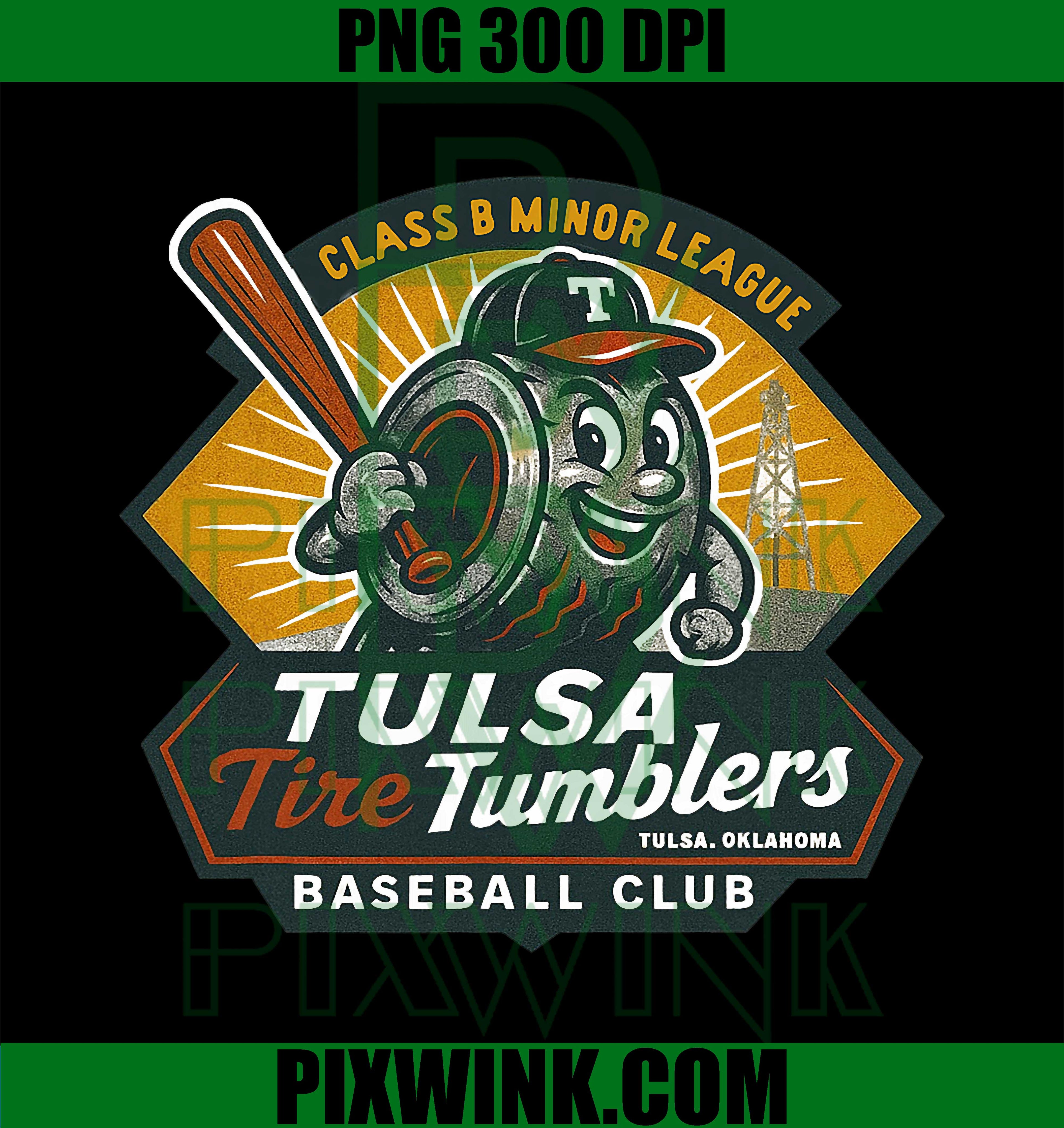 Tulsa Tires Baseball PNG, Minor League Baseball Fan Graphic PNG
