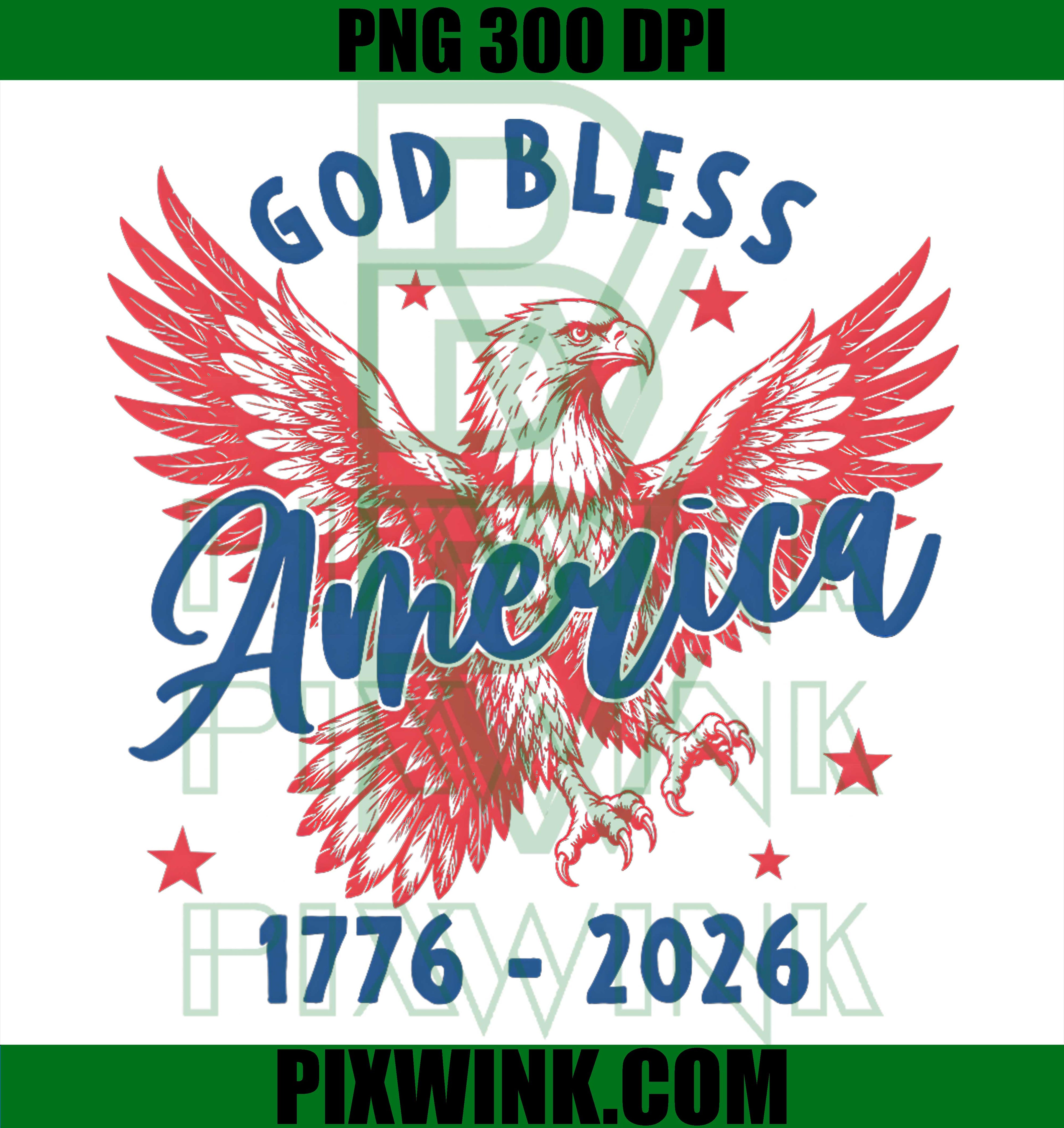 God Bless America 250 Years PNG, Christian 4th of July Patriotic PNG