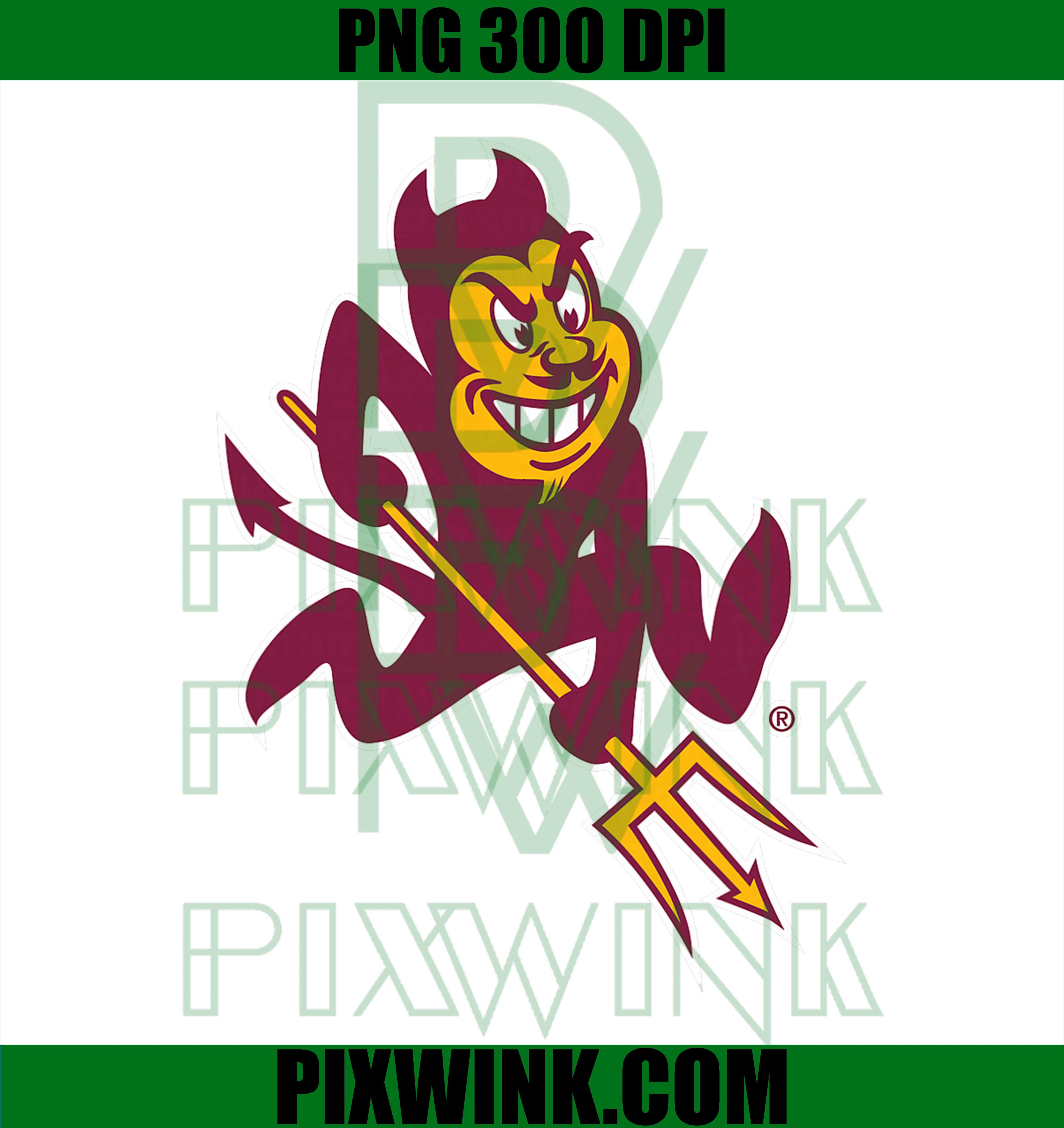 Arizona State Sun Devils Mascot Logo Officially Licensed PNG