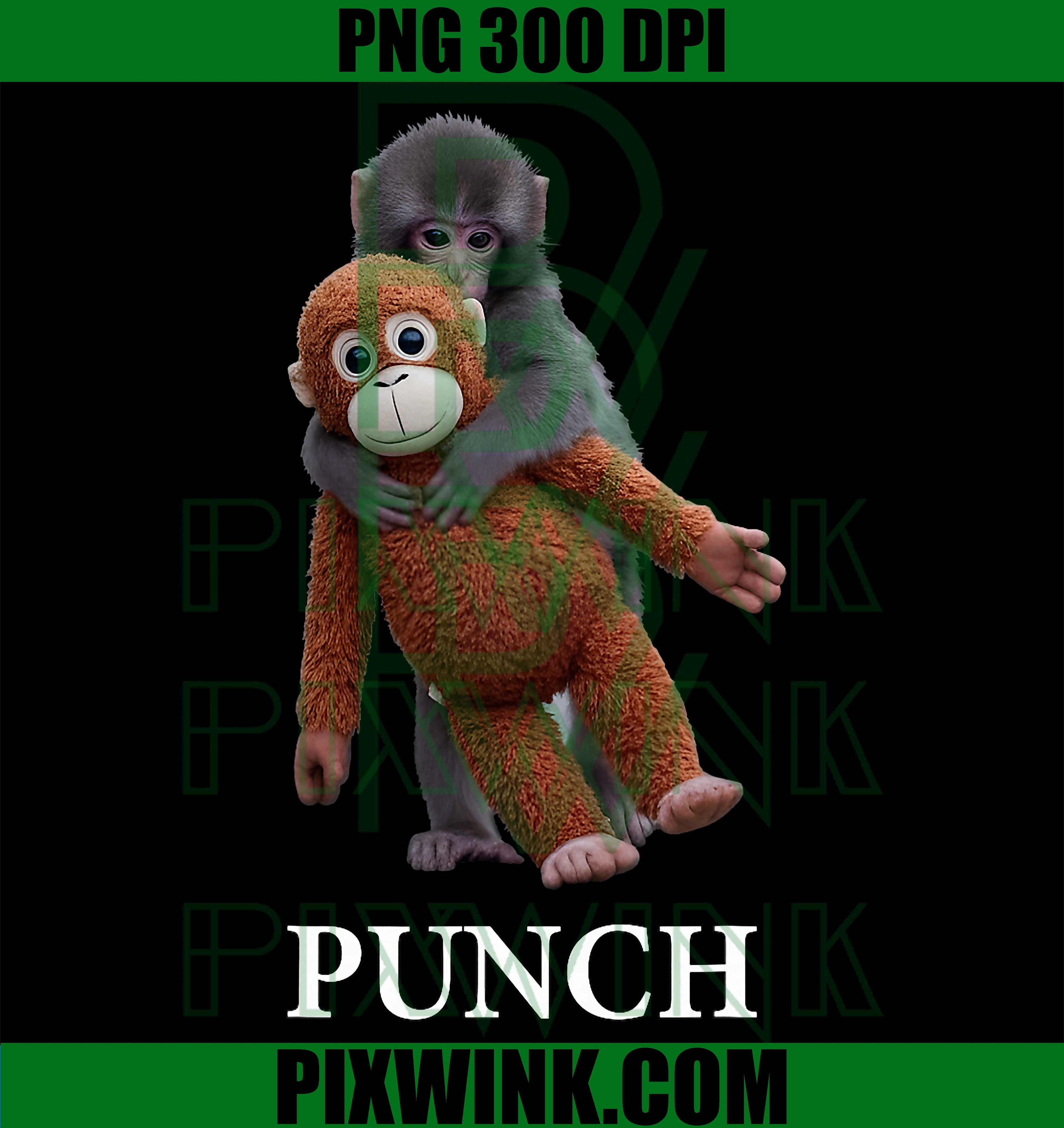 Cute Punch Baby Monkey PNG, Funny Baby Monkey Punch PNG