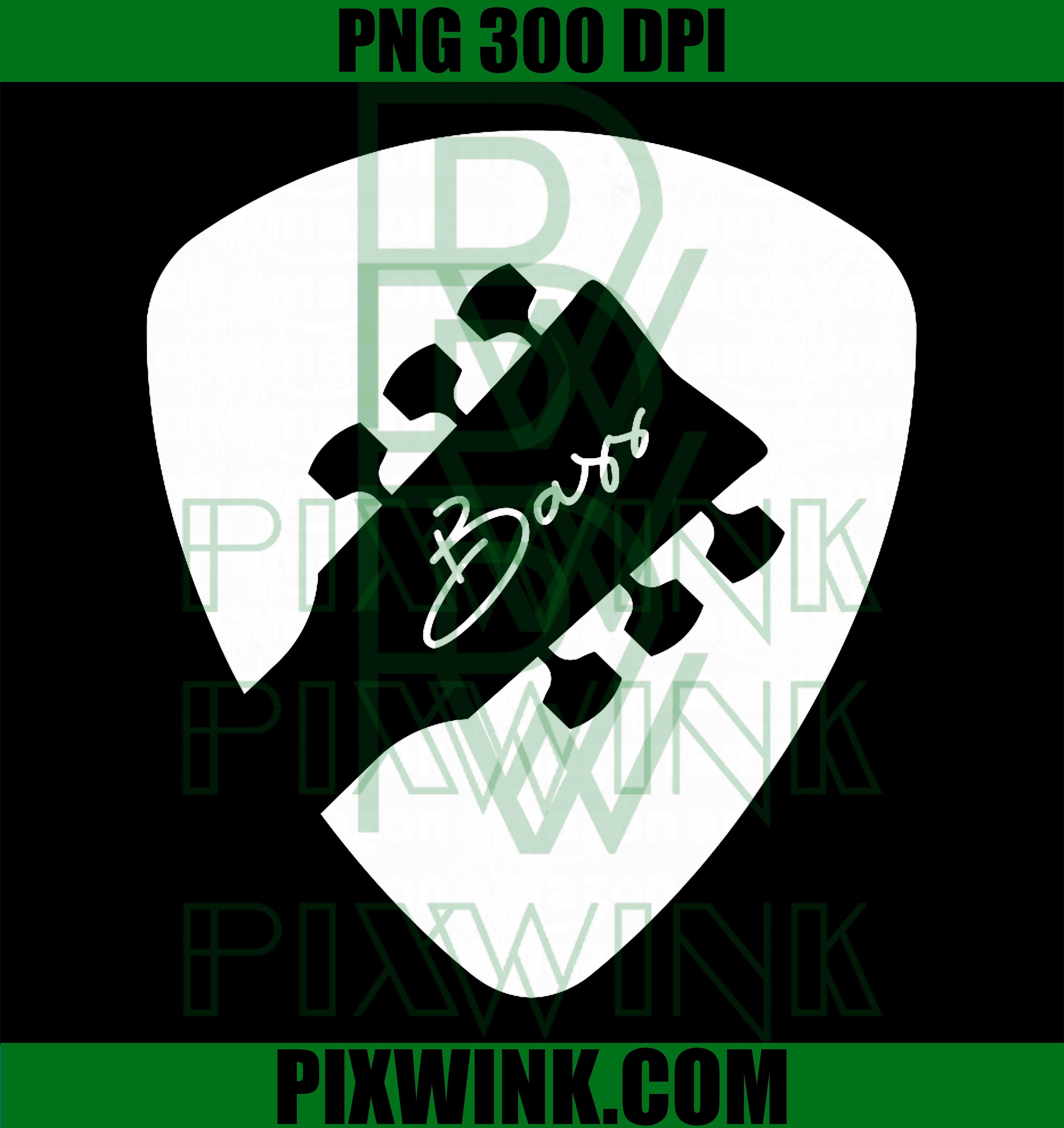 Guitar Pick PNG, Bass Player PNG, Guitar Lover PNG