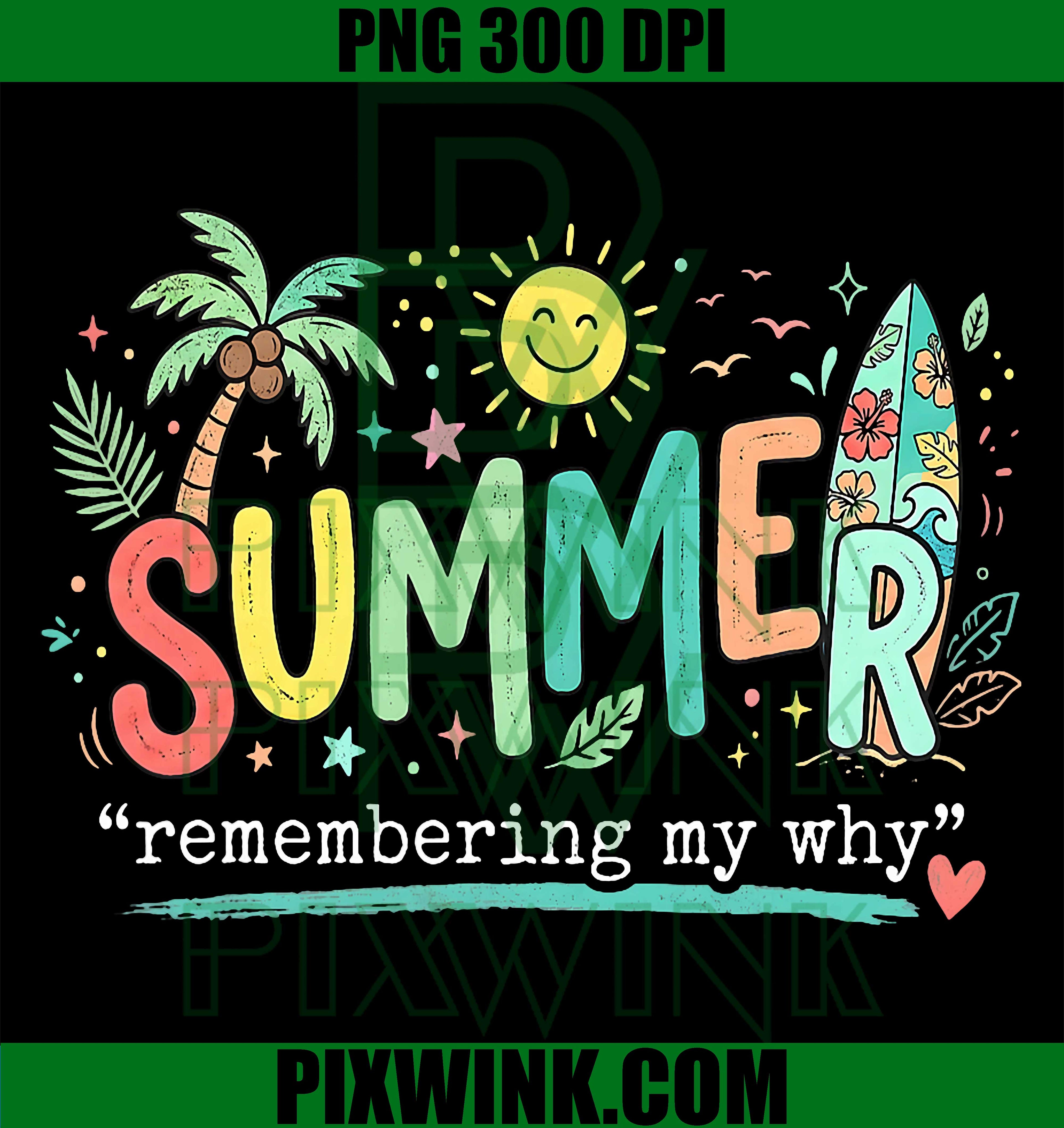 Summer Break Inspirational Quote PNG, Vacation Beach Reminder PNG
