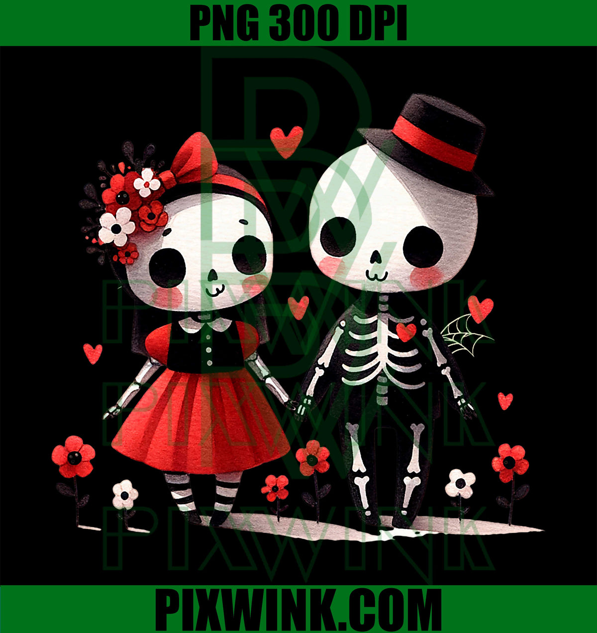 Gothic Valentine PNG, Romantic Gothic Valentine PNG