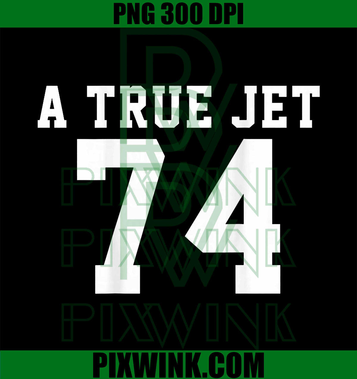 True Jet 74 PNG, Football Fan Bearded Legend Art PNG