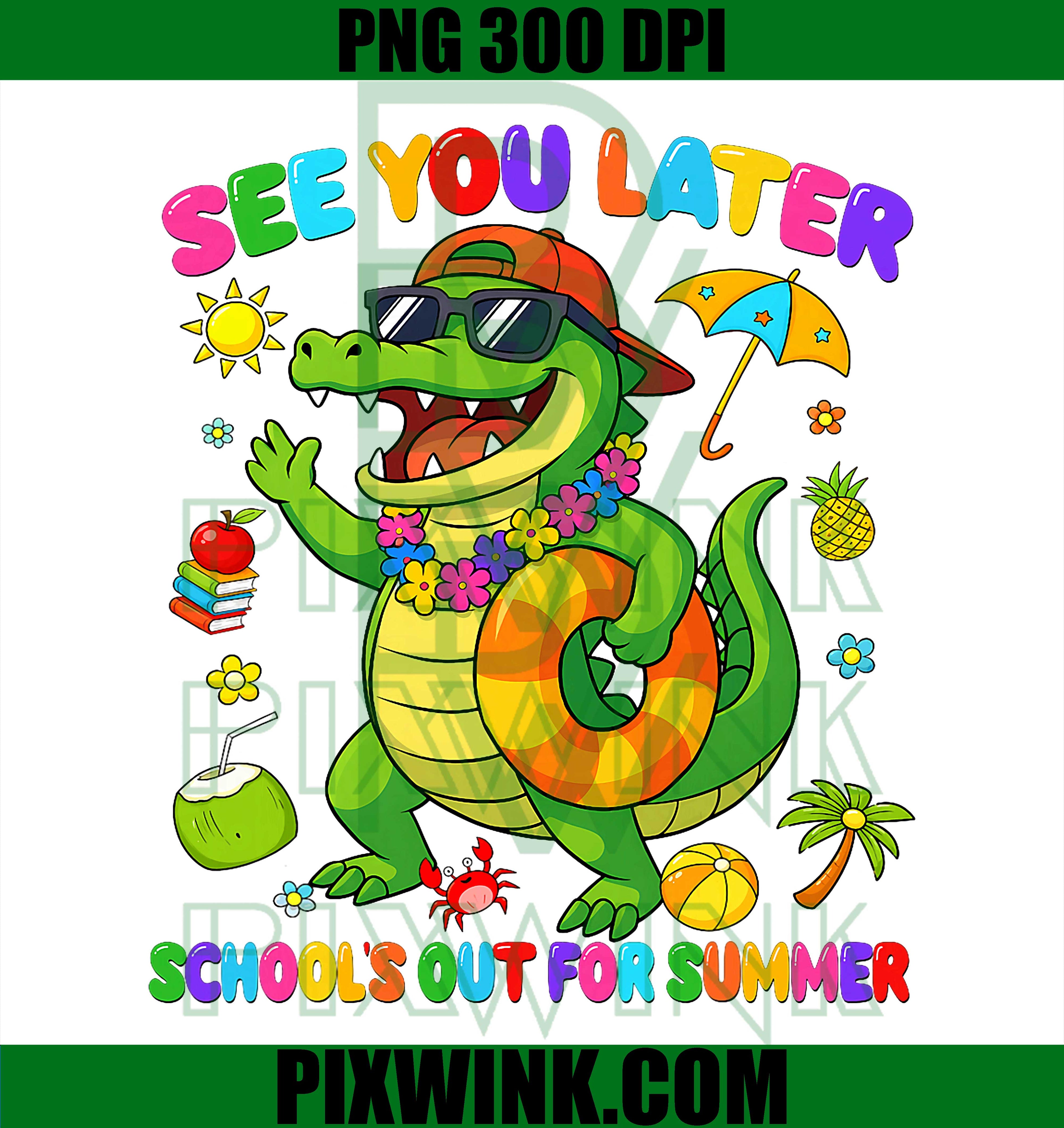 See You Later School Out PNG, Summer Graduation Last Day Boy Design PNG