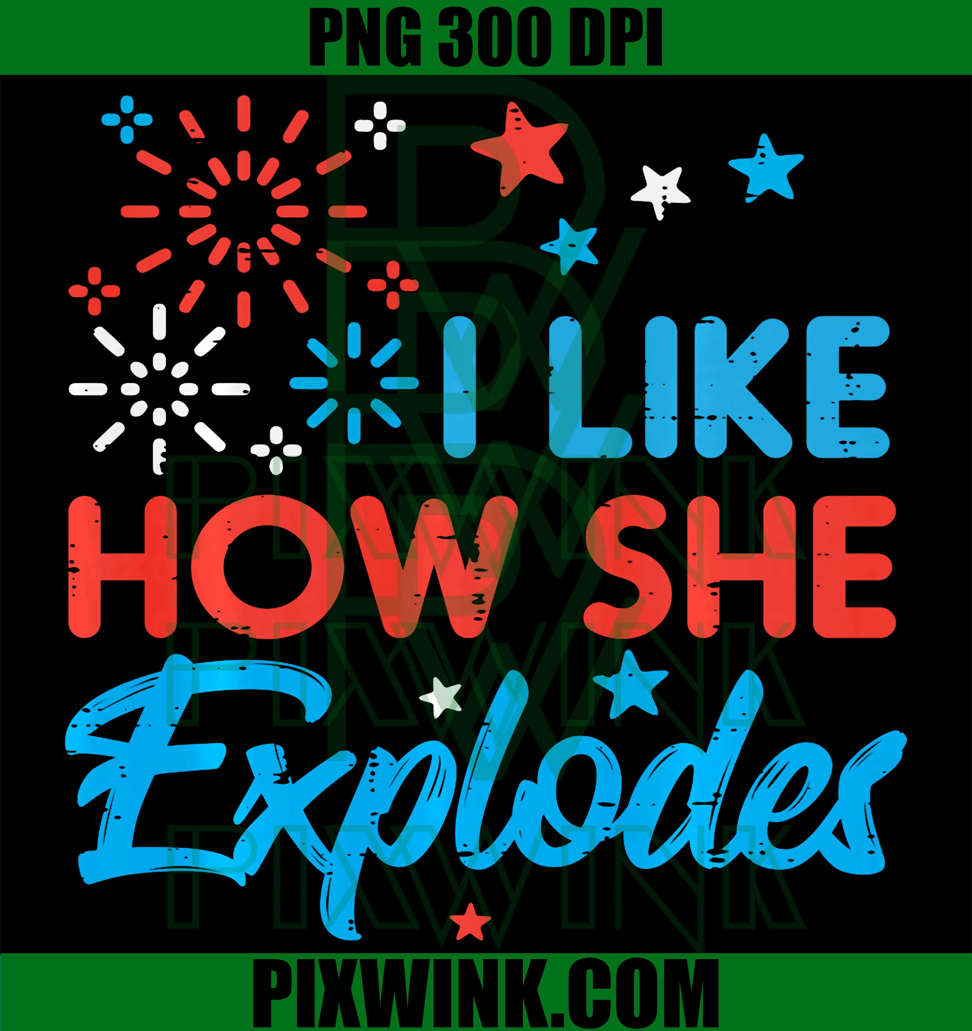 4th of July Couple PNG, Patriotic Explosion PNG Funny USA Matching Design