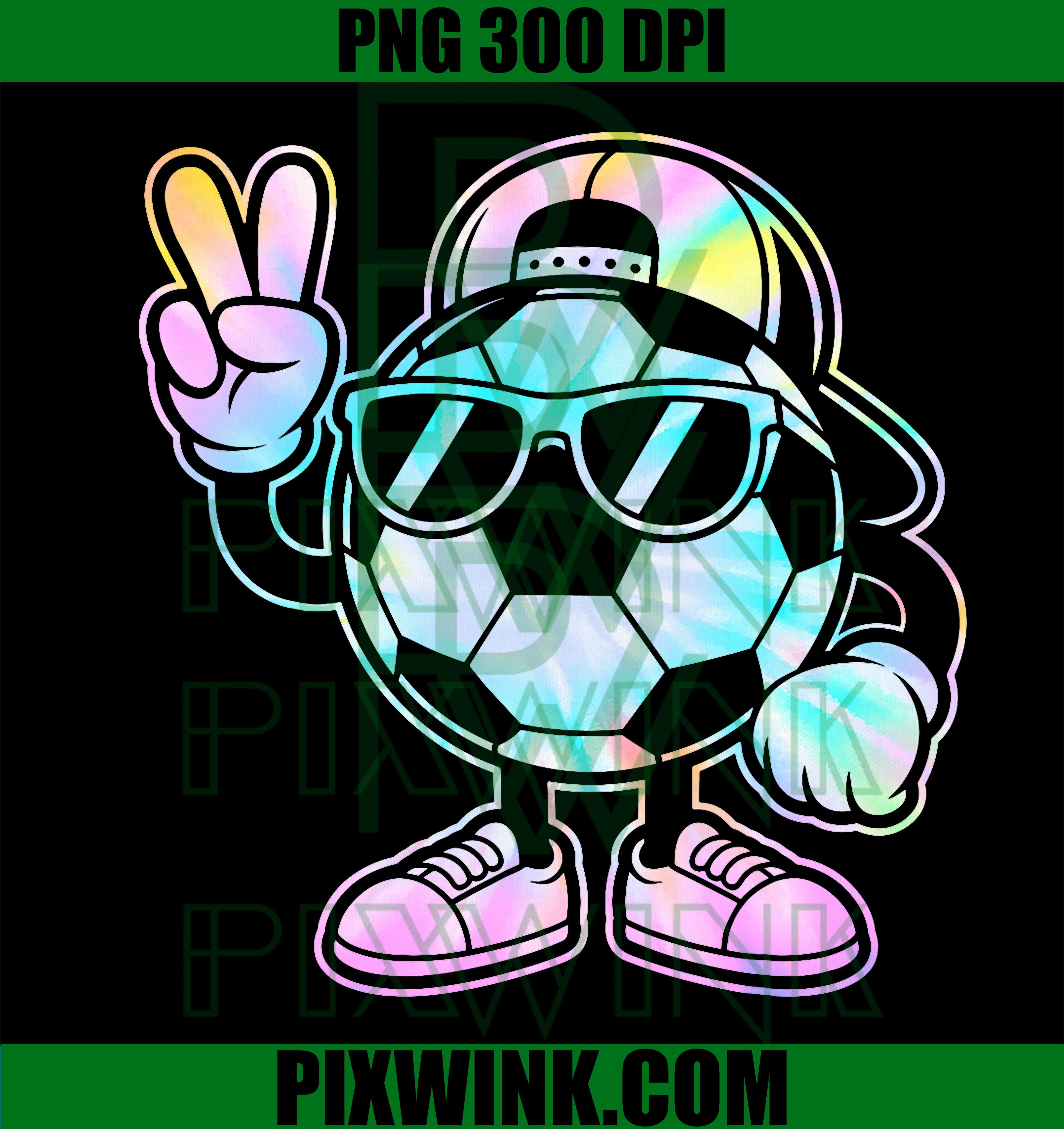 Soccer Ball with Sunglasses PNG, Funny Boys Men Soccer Lover PNG