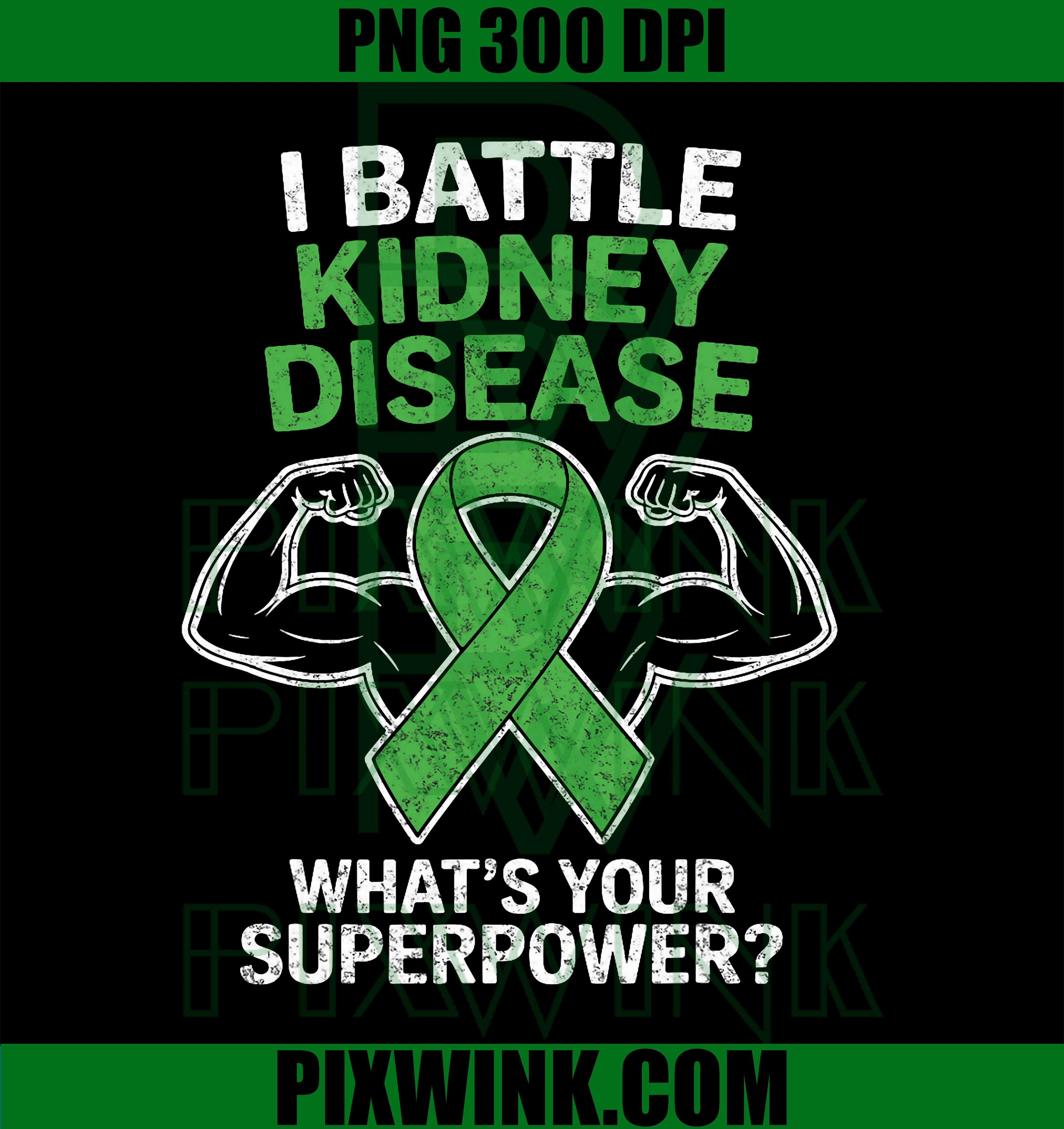 Kidney Disease Warrior PNG, CKD Awareness Ribbon Fighter Graphic PNG