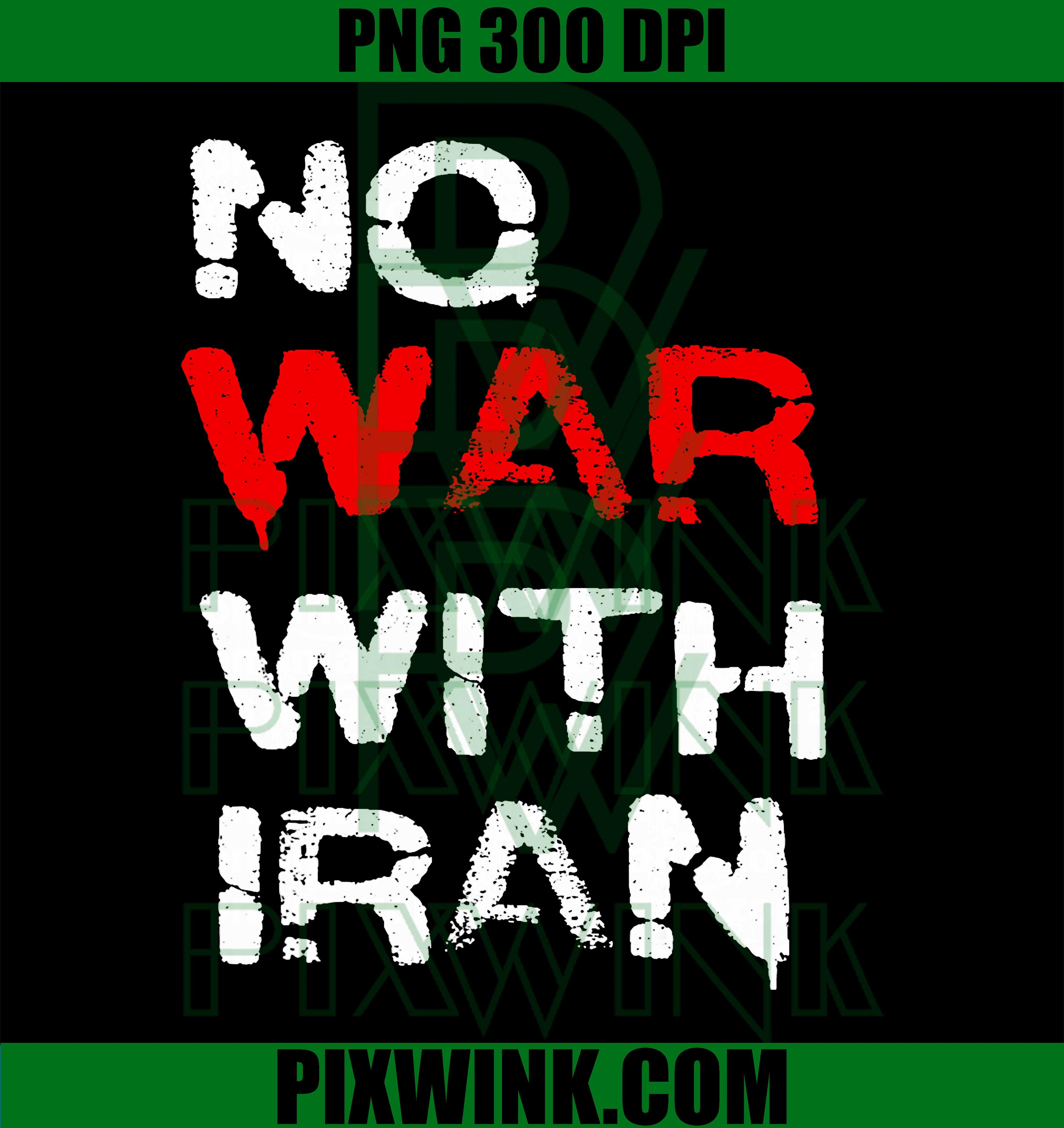 No War With Iran PNG, Stop Wars Iranian American Peace Design PNG