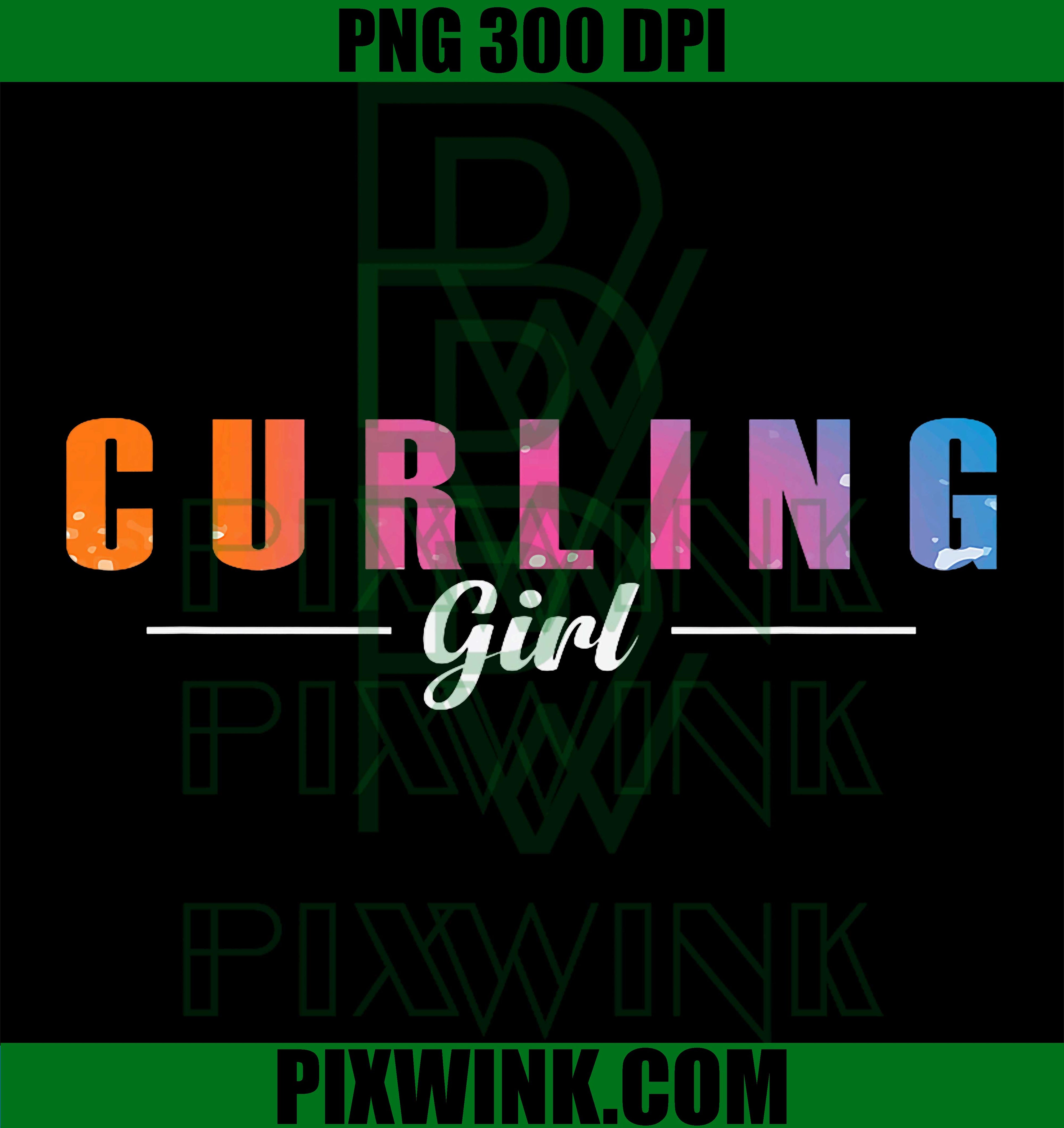 Curling Girl Winter Sports PNG, Curling Stone Gripper Athlete PNG