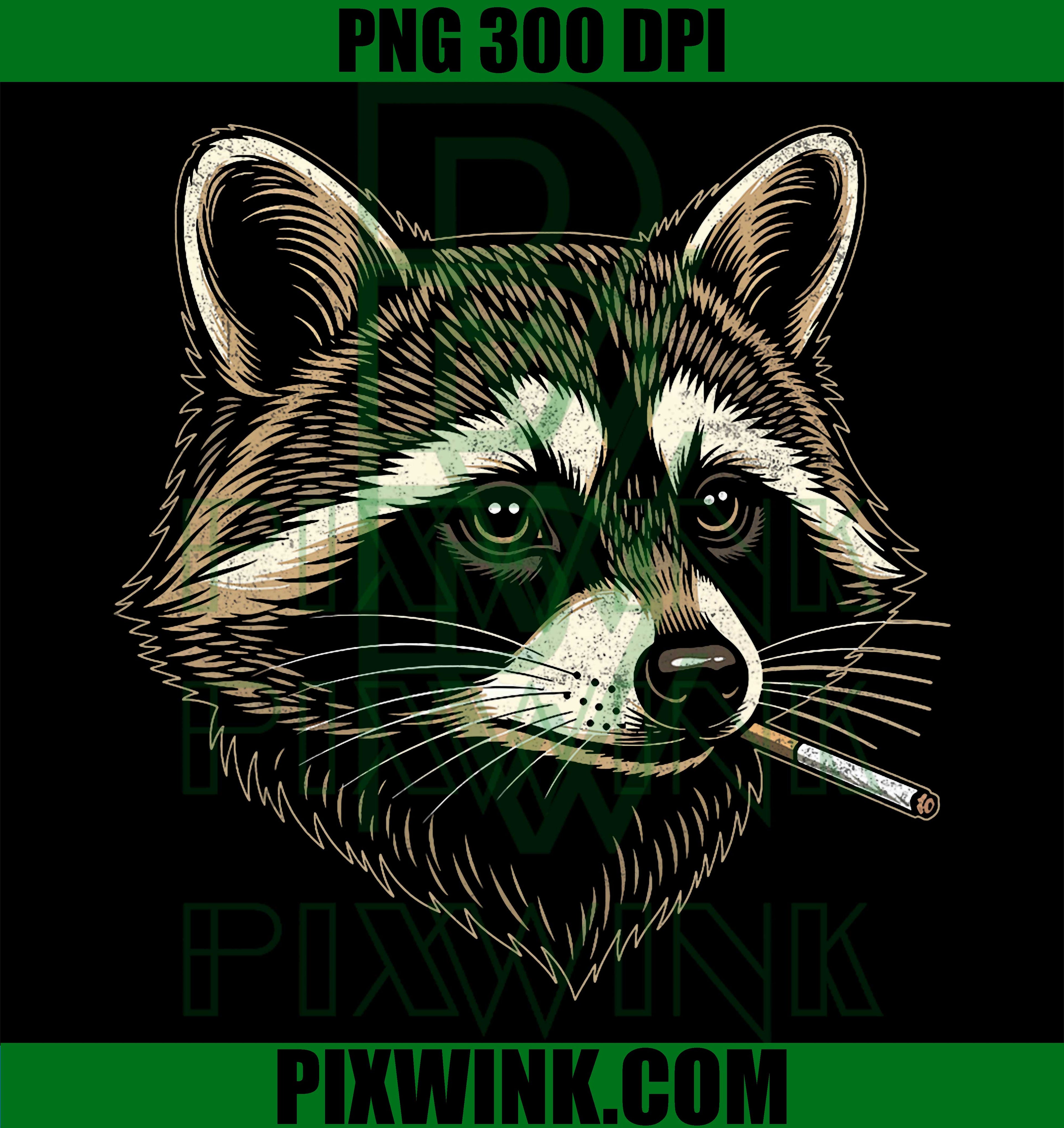 Funny Raccoon Smoking Cigarette PNG, Sarcastic Raccoon Meme PNG