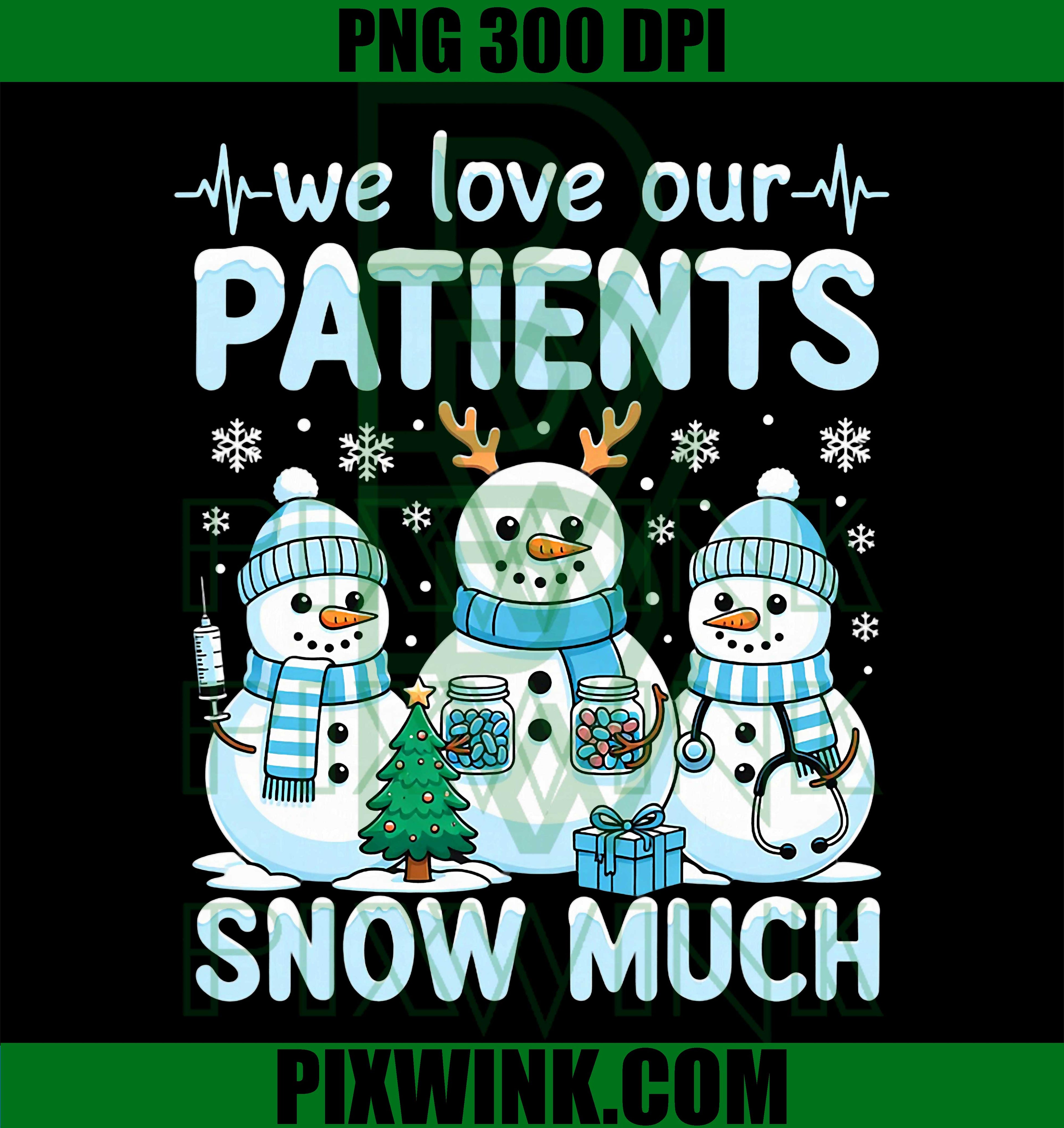 Funny Snowman Nurse Christmas Winter Holiday Healthcare PNG
