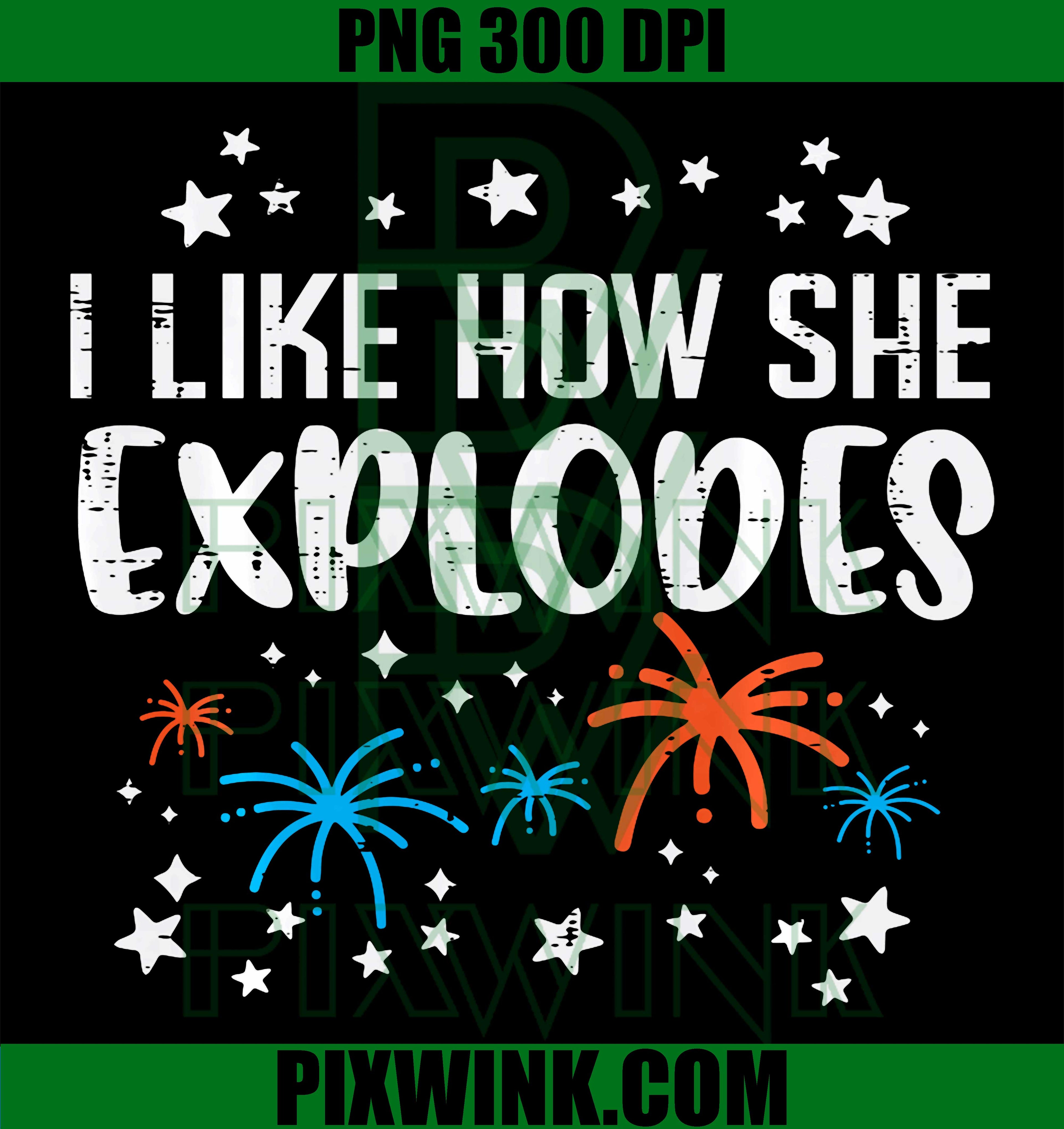 4th of July Couple PNG, Funny Patriotic Explosion PNG USA Men Matching Design