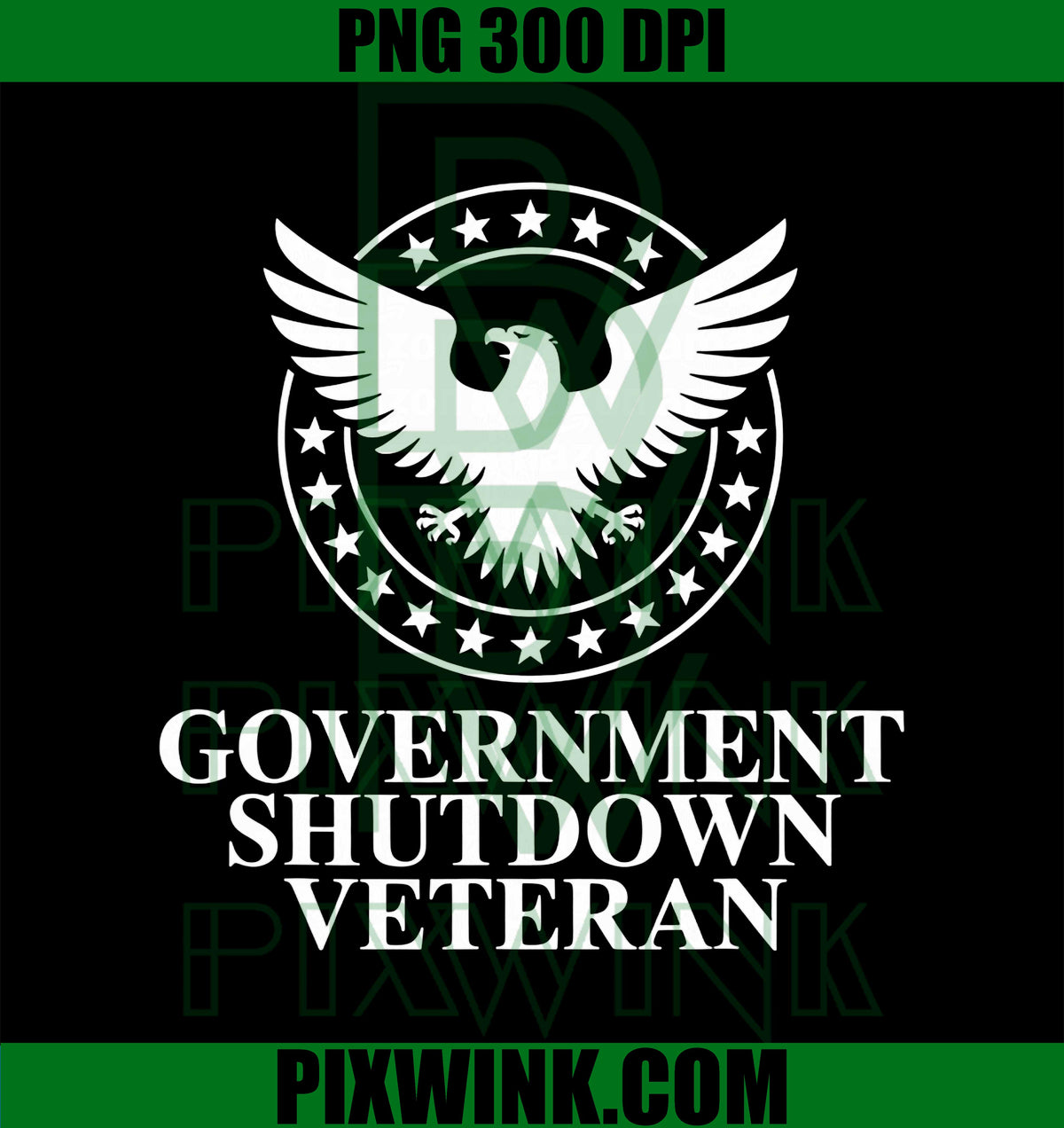 Government Shutdown Veteran PNG, Eagle Patriotic Political Humor PNG