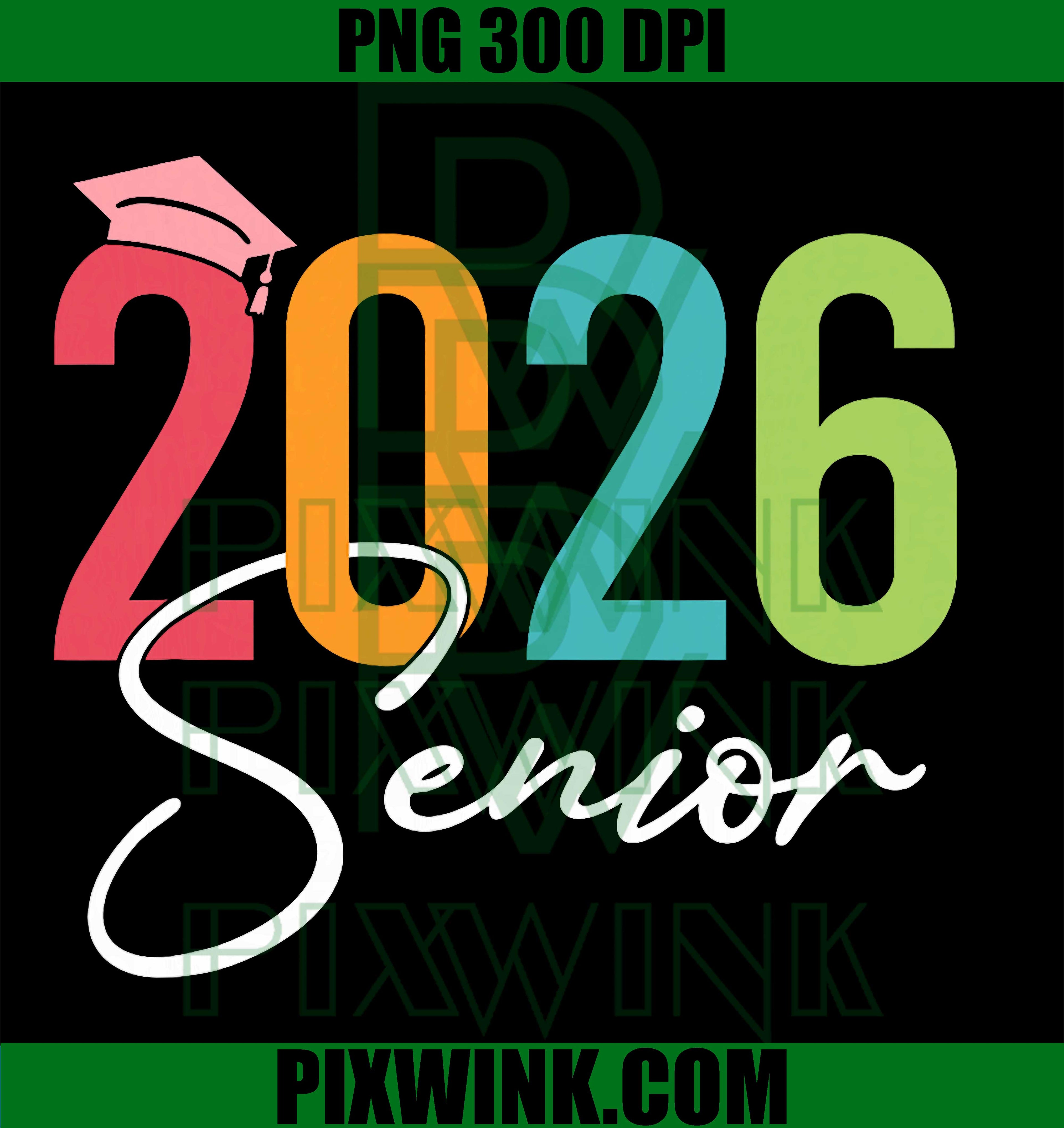 Senior 2026 Graduation PNG, Class Of 2026 Funny Grad Design PNG
