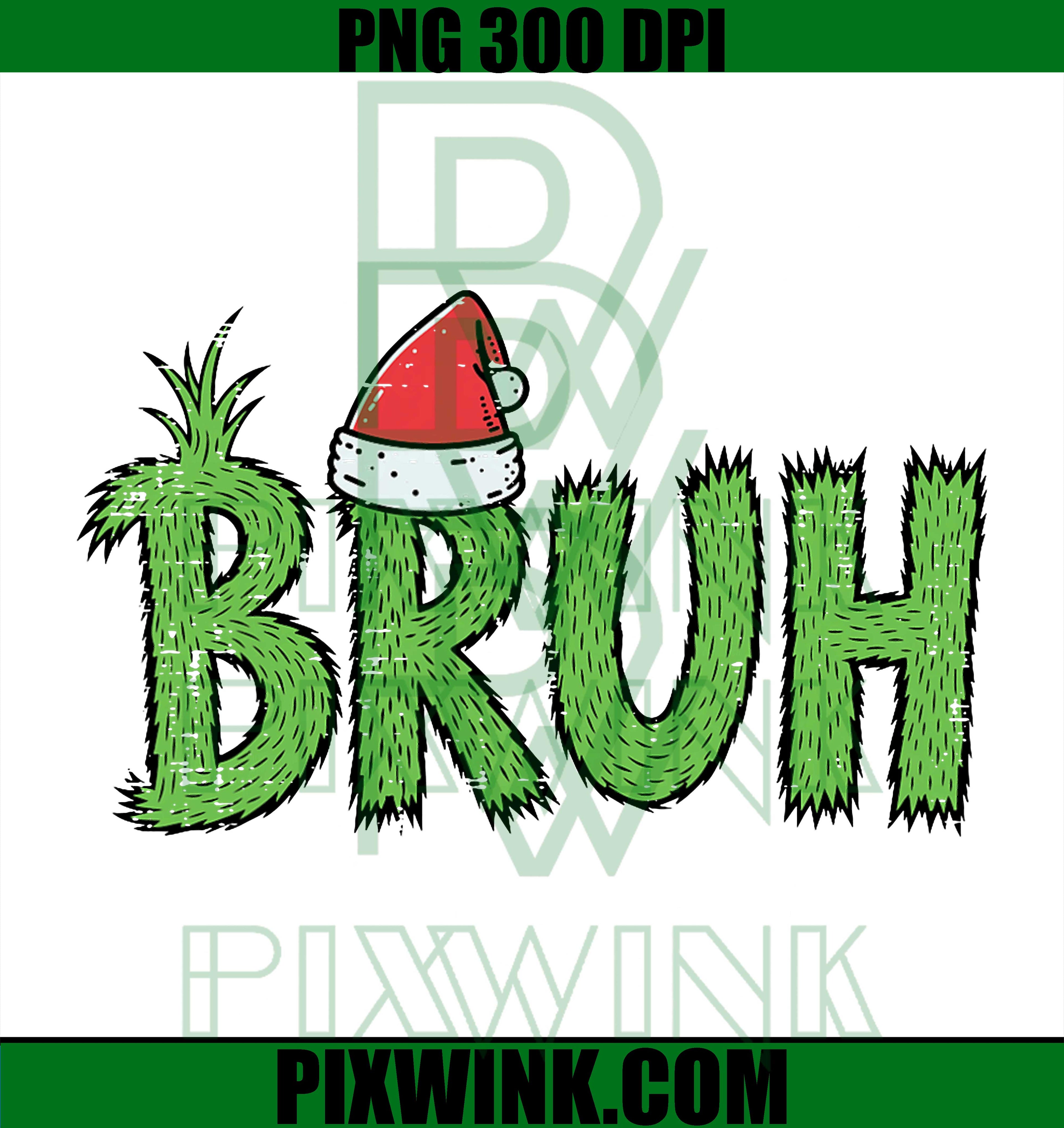 Christmas Bruh Santa Hat PNG