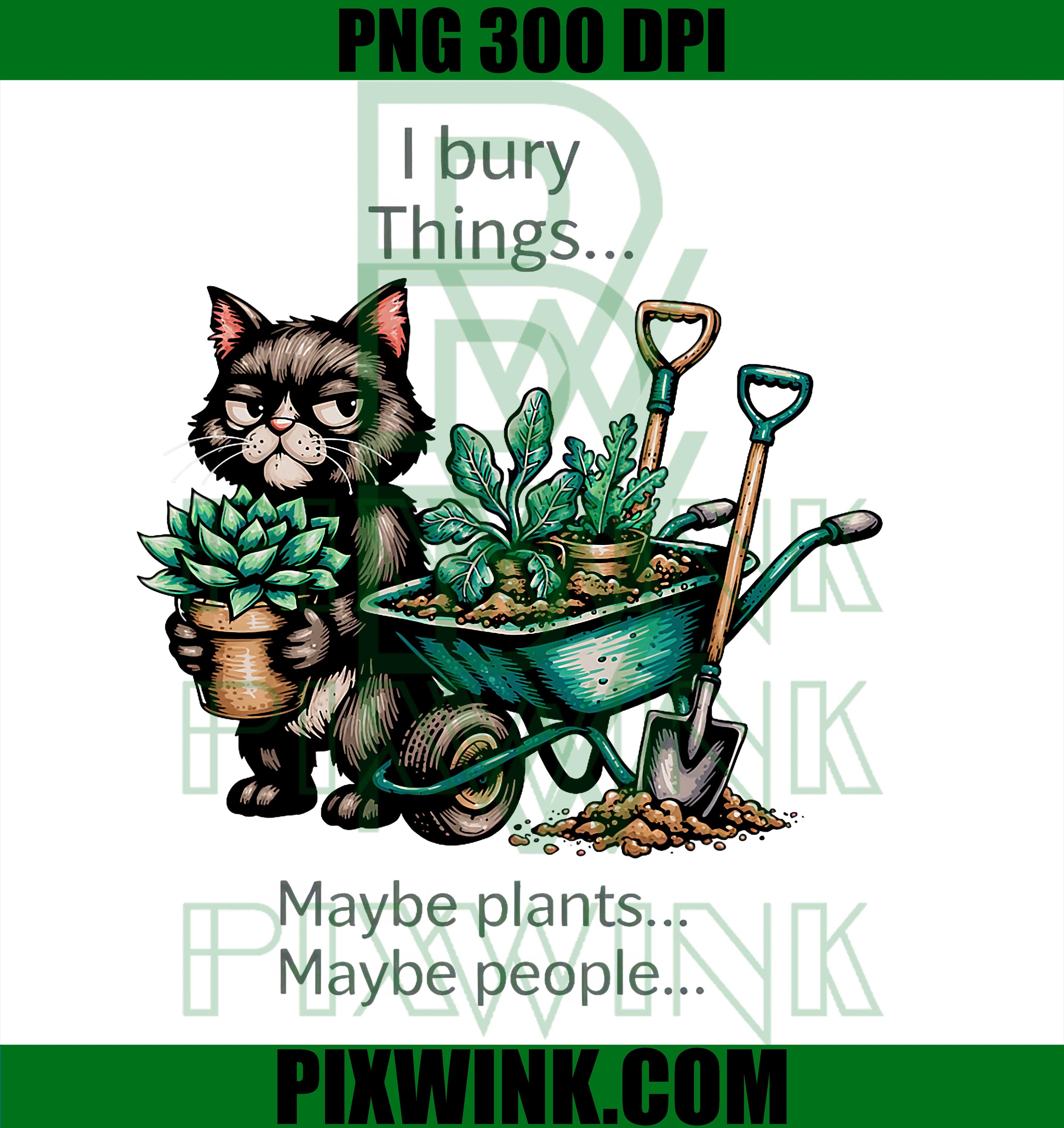 Dark Humor Black Cat PNG, Skeleton Garden Meme Design PNG