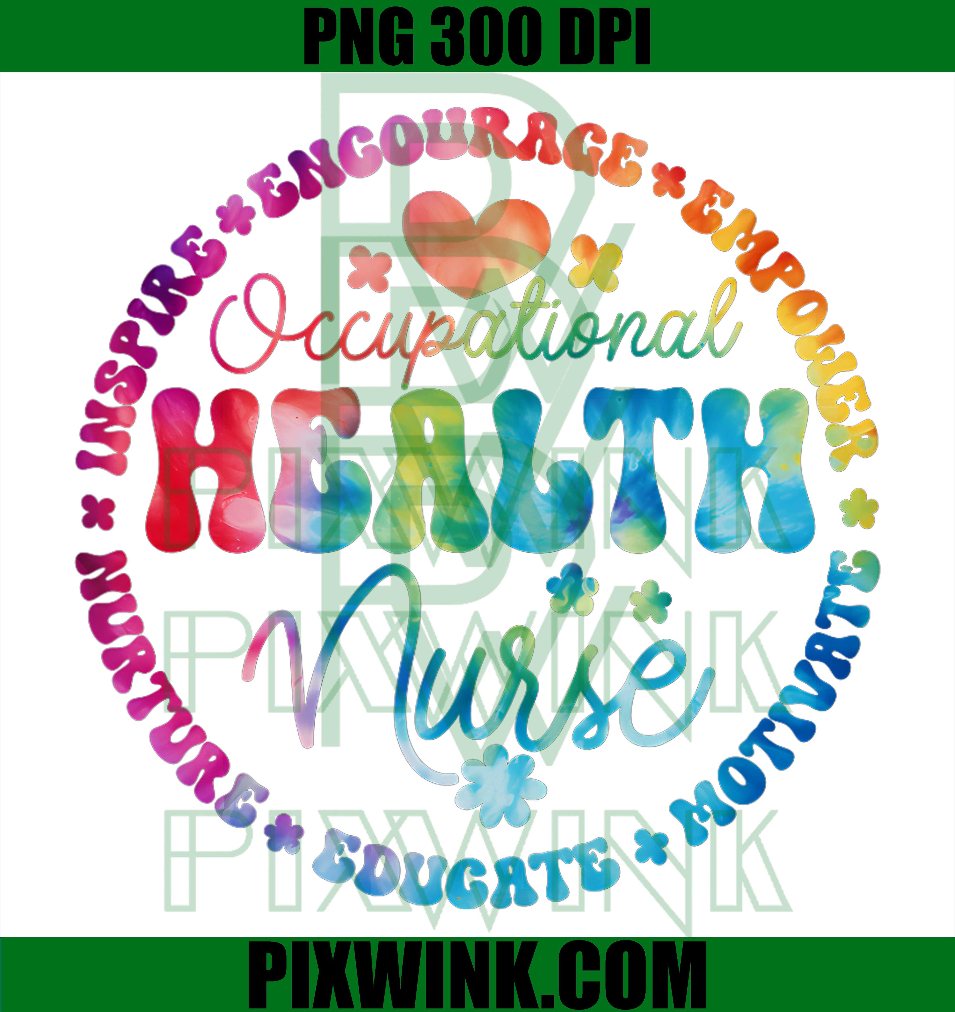 Groovy Occupational Health Nurse PNG, Nursing Student Graphic PNG