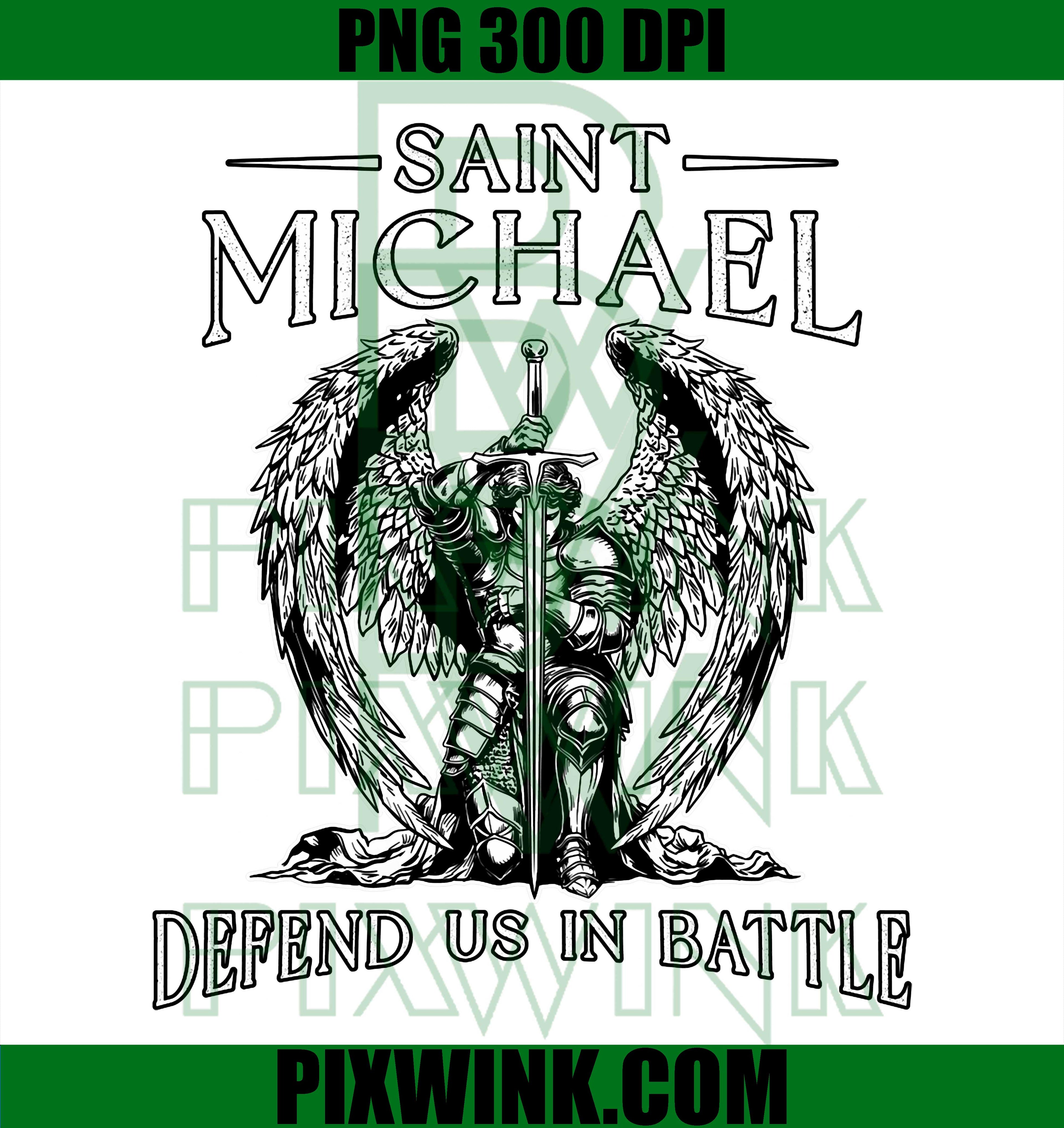 Saint Michael Prayer PNG, Catholic Faith PNG Christian Battle Shield Design
