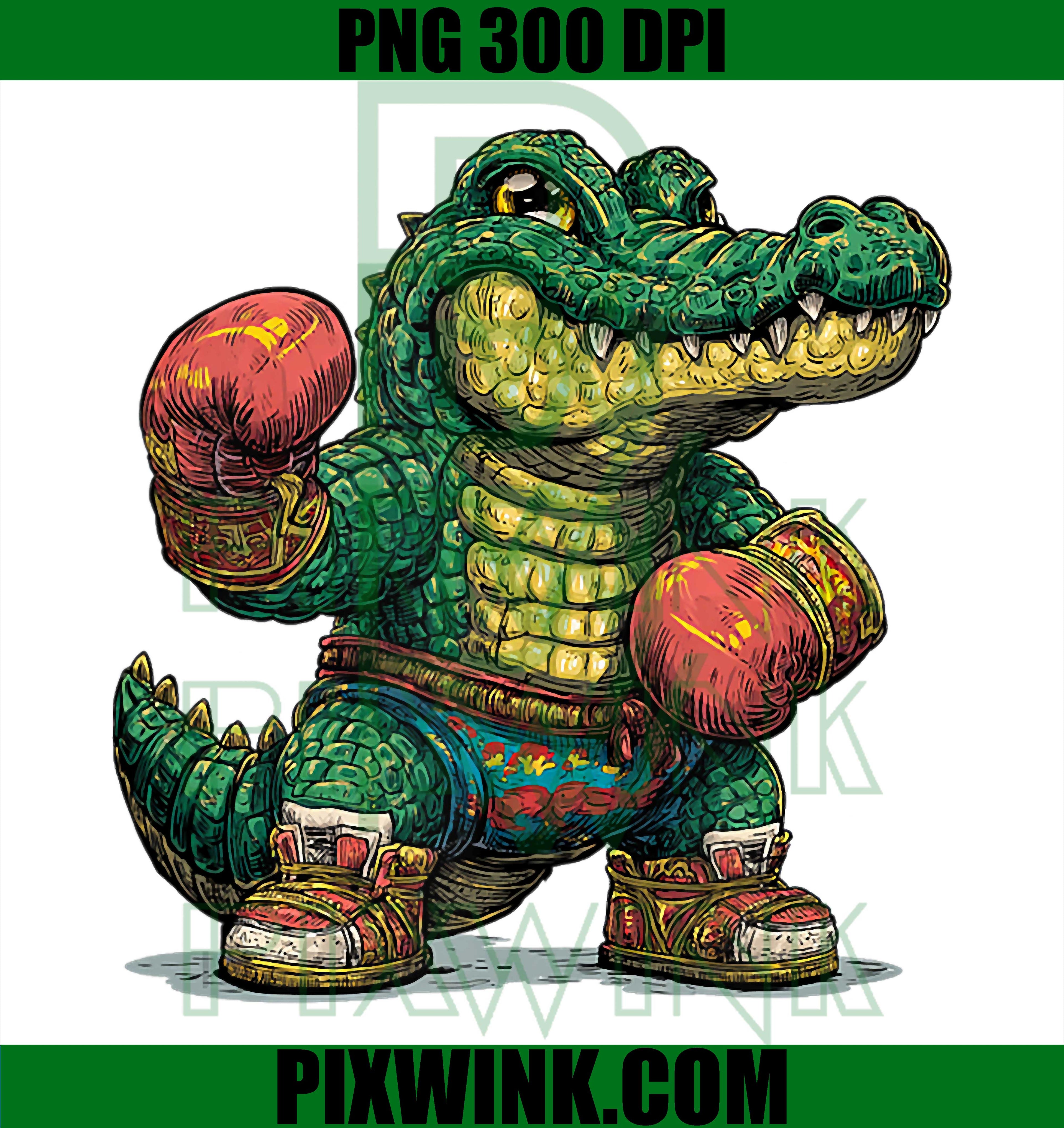 Fun Alligator, Sport Look, Boxing Lovers PNG