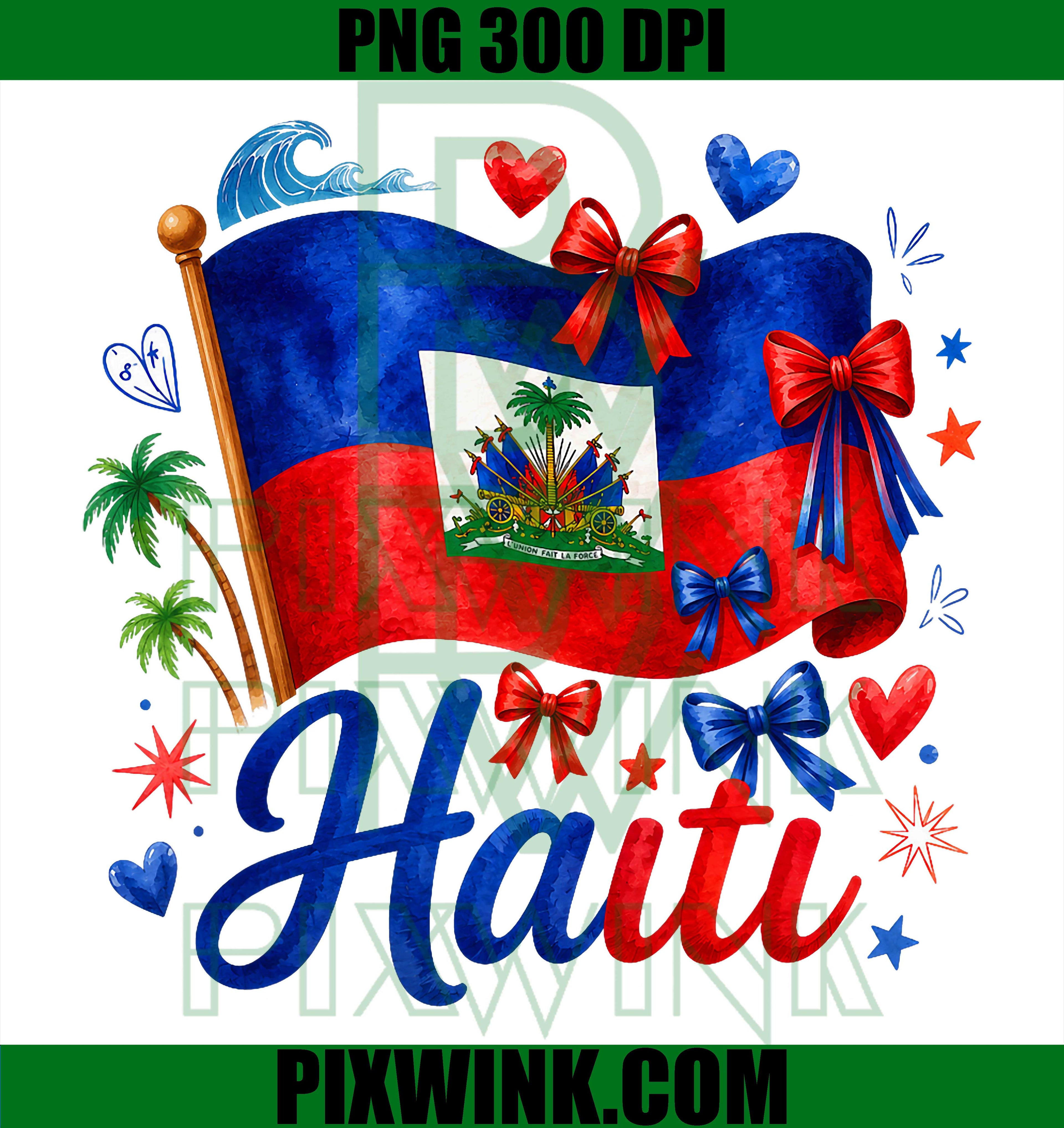 Haiti Flag PNG, Haitian Flag Day Women PNG