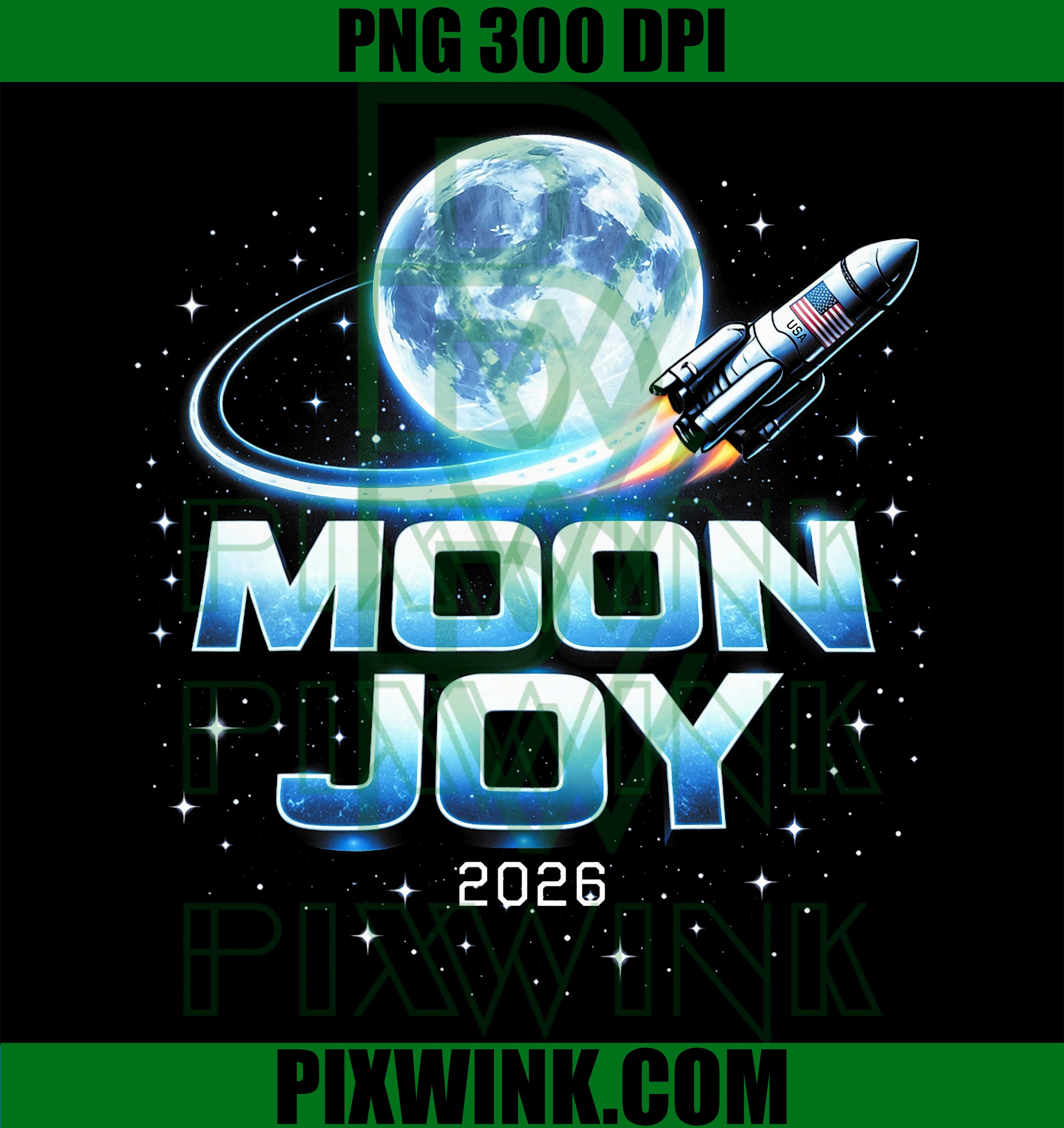 Moon Joy PNG, Space Mission 2026 PNG, USA Moon Exploration PNG