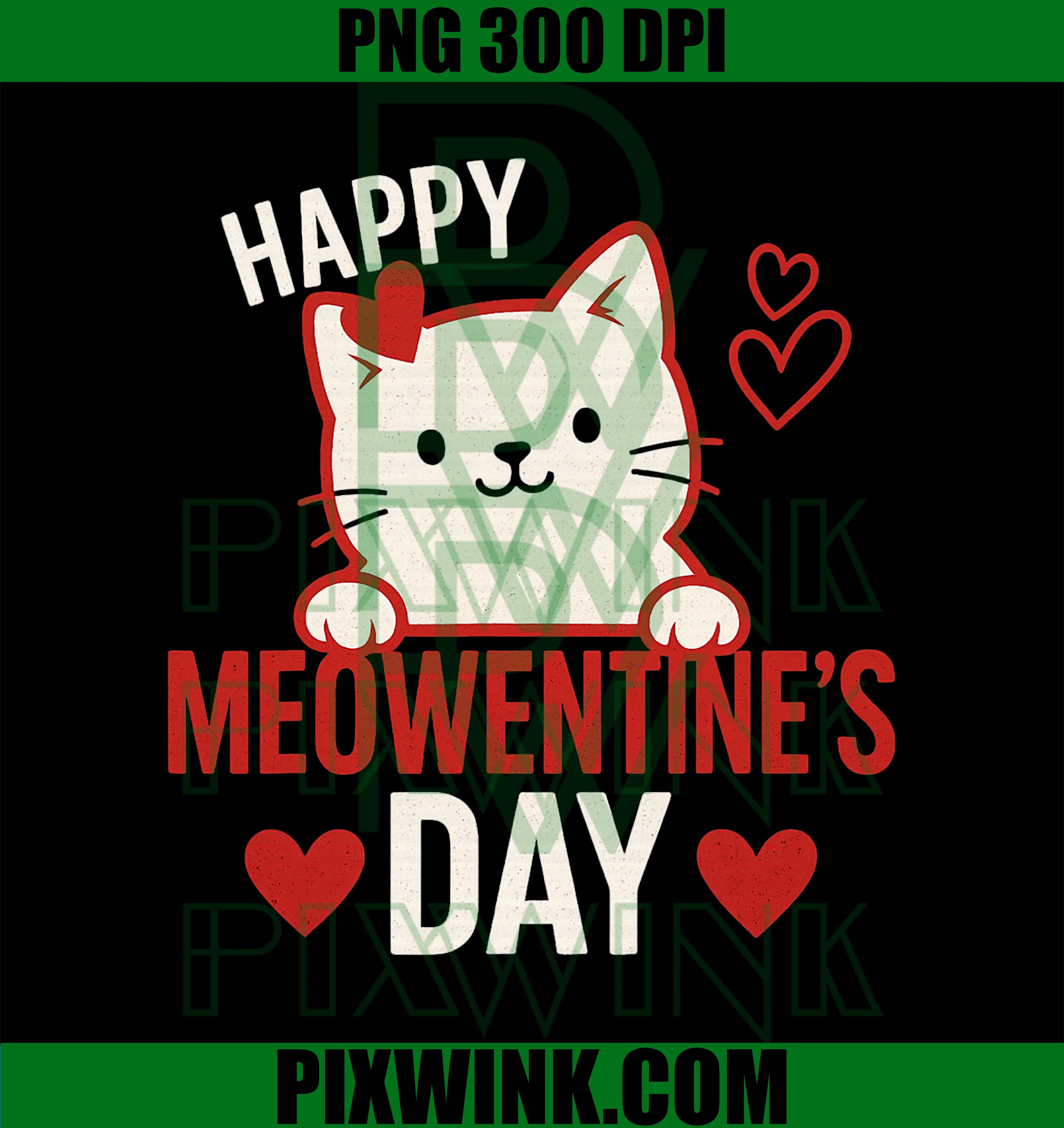 Cute Cat Valentines Day for Girls Kitty Quote PNG