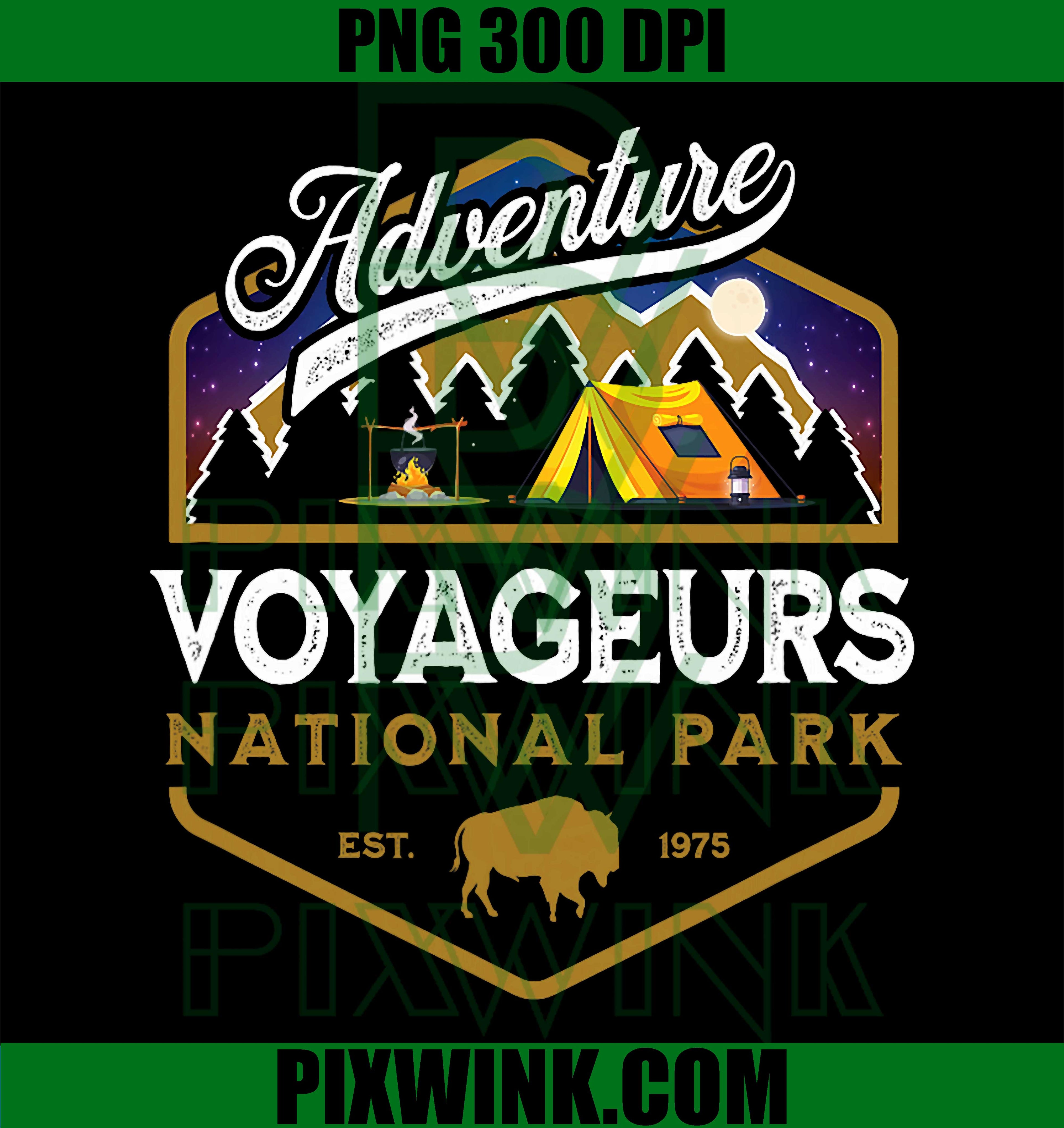 Voyageurs National Park PNG, Camping Hiking Vacation Souvenir Nature Graphic PNG