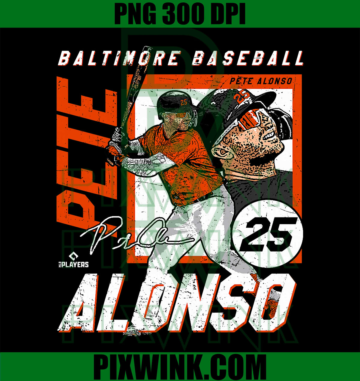 Pete Alonso, Baltimore Baseball Players – MLBPAL202M PNG