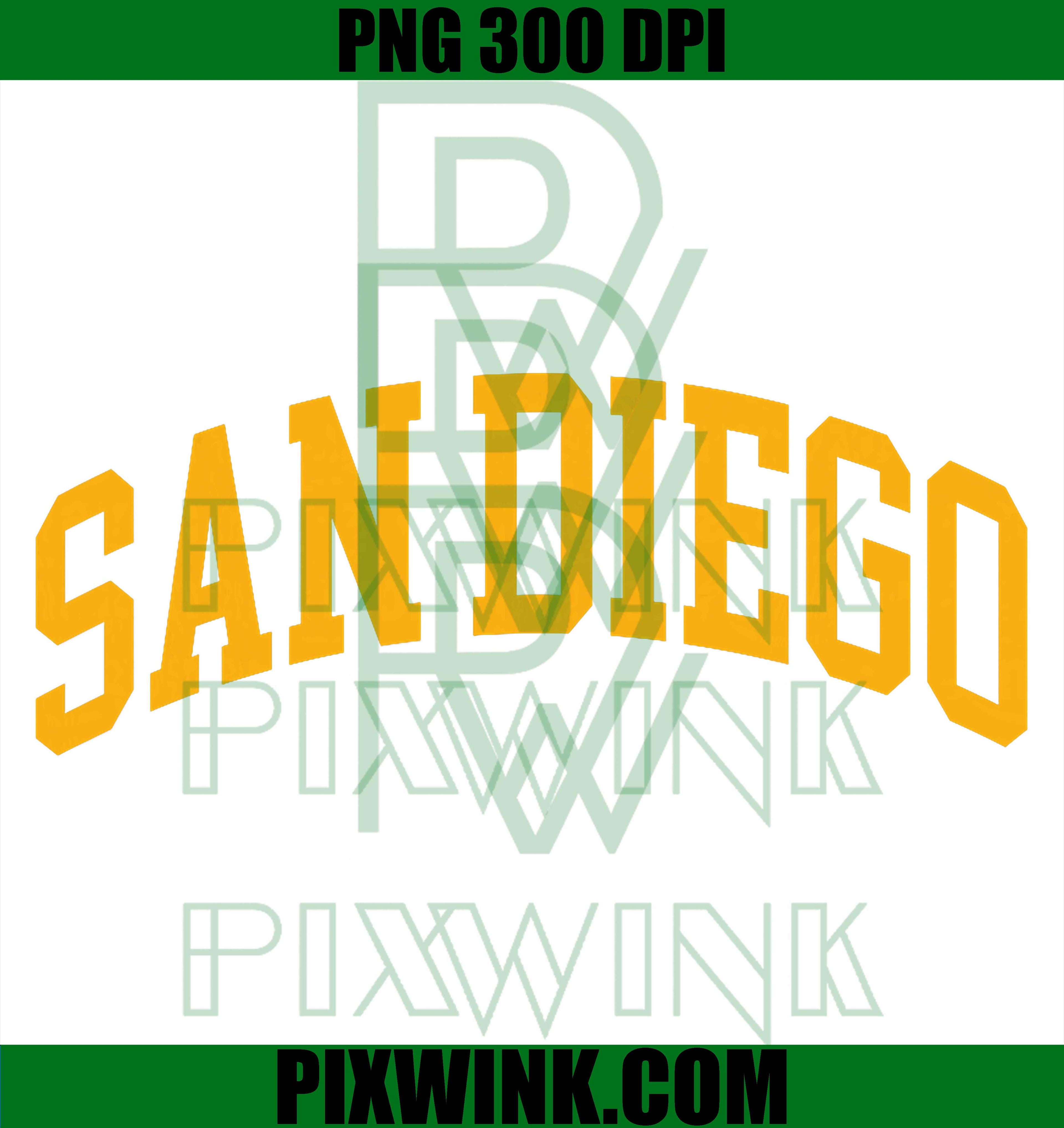 San Diego Throwback PNG, Classic City Retro PNG